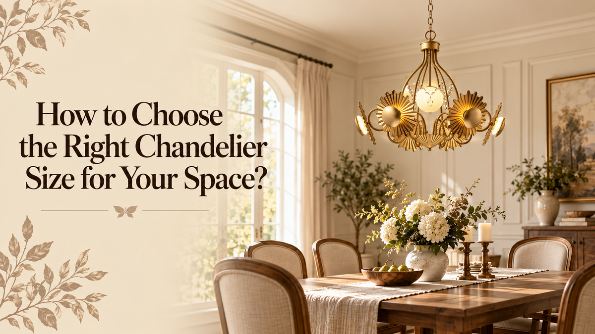 How to Choose the Right Chandelier Size for Your Space?