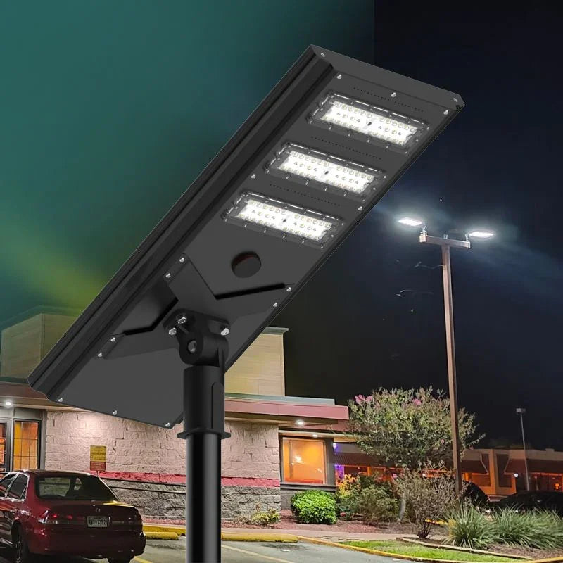 Commerical Solar Power LED Parking Lot Light - 2 Years Warranty