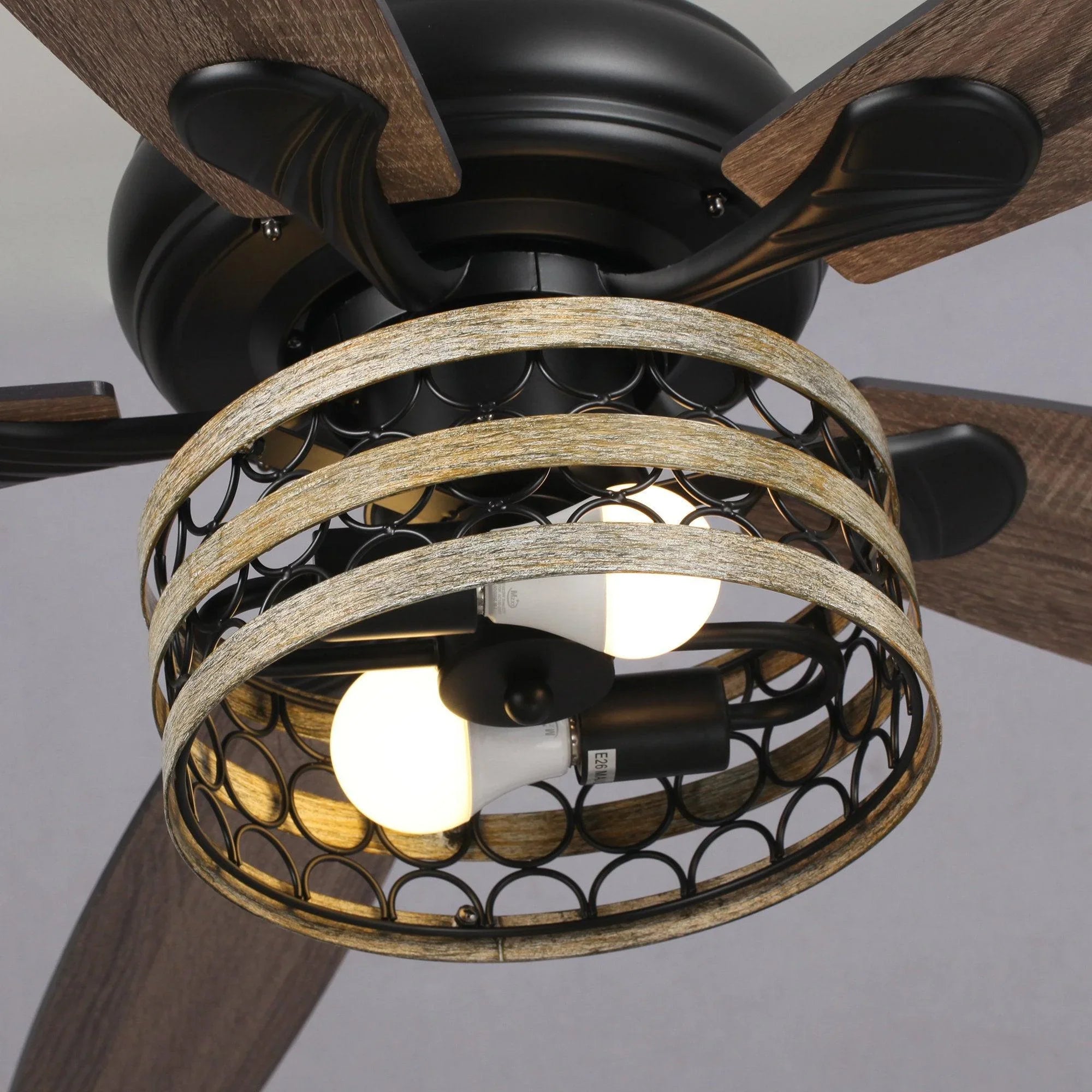 52" Alward Smart Fan with Light Kit - ParrotUncle