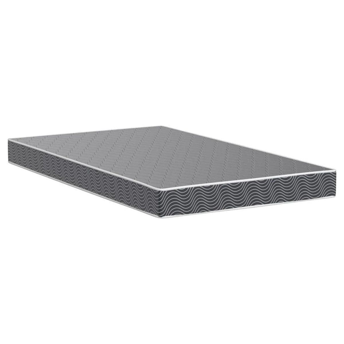 6" Waterproof High-Density Foam Mattress with Navy Blue Diamond-Quilted Breathable Fabric