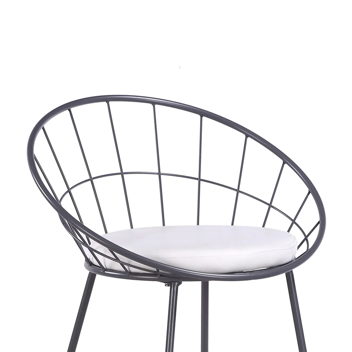 Set of 2 Nordic Bar Wrought Iron Stool Modern Minimalist Barstool