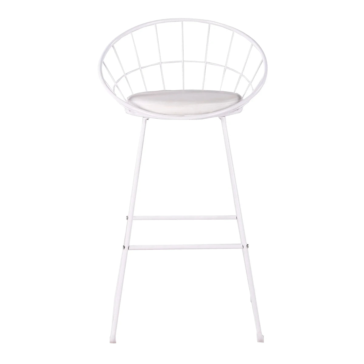 Set of 2 Nordic Bar Wrought Iron Stool Modern Minimalist Barstool