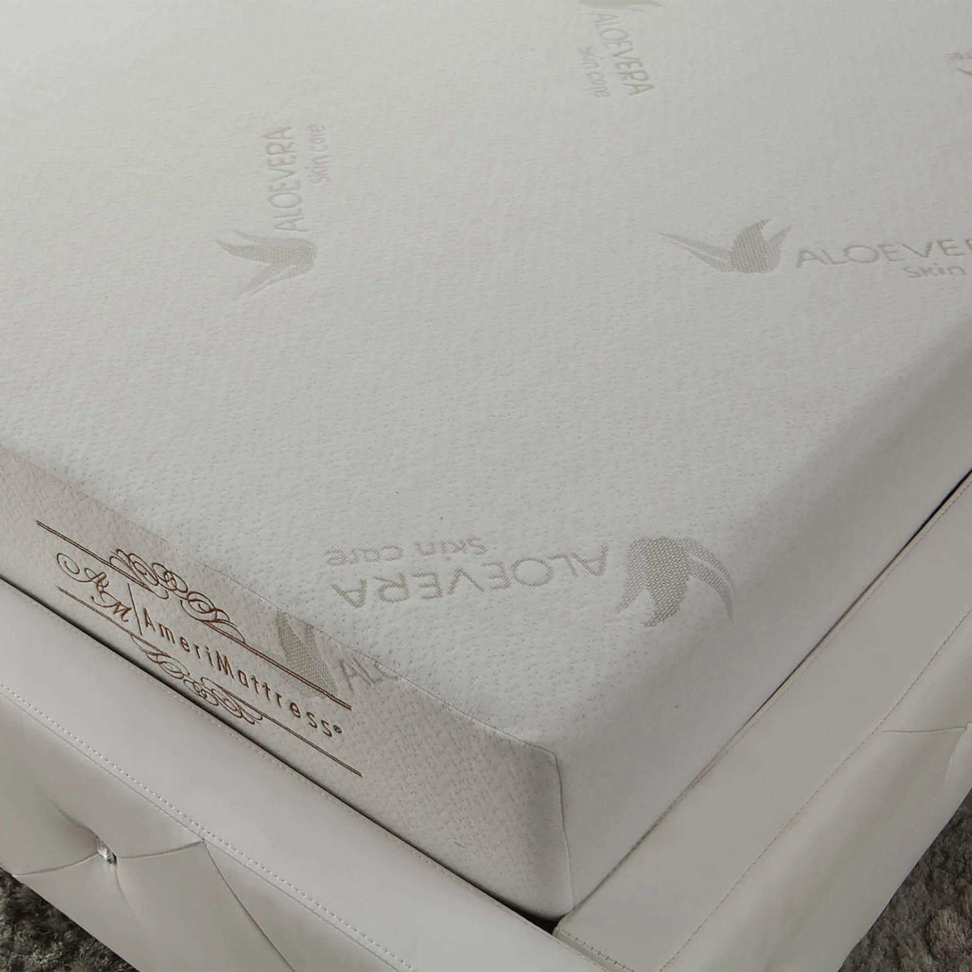 6 Inch Aloe Vera Infused Memory Foam Twin Mattress with 3-Layer Extra Firm Support
