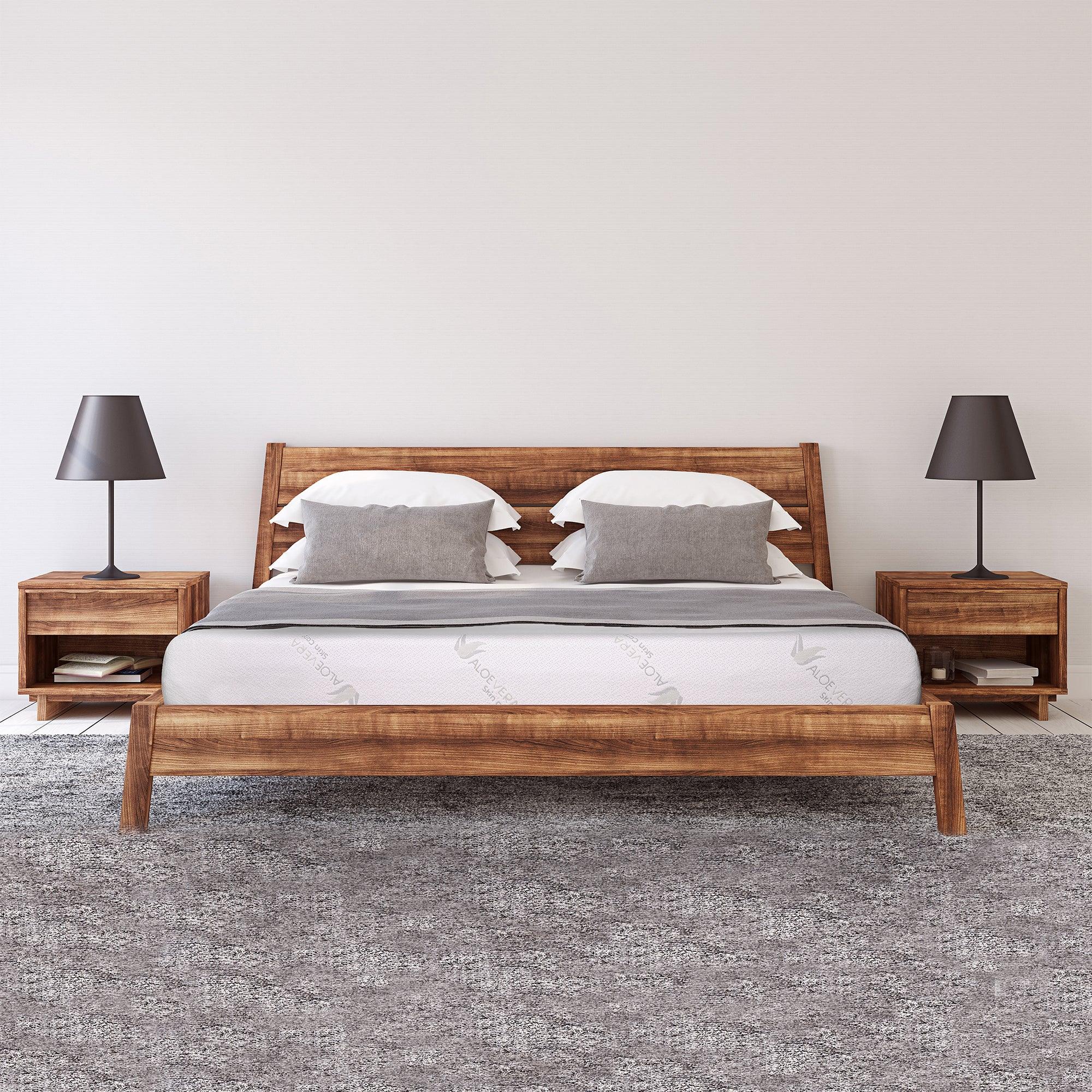 8 Inch Memory Foam Mattress with Soft Aloe Vera Fabric