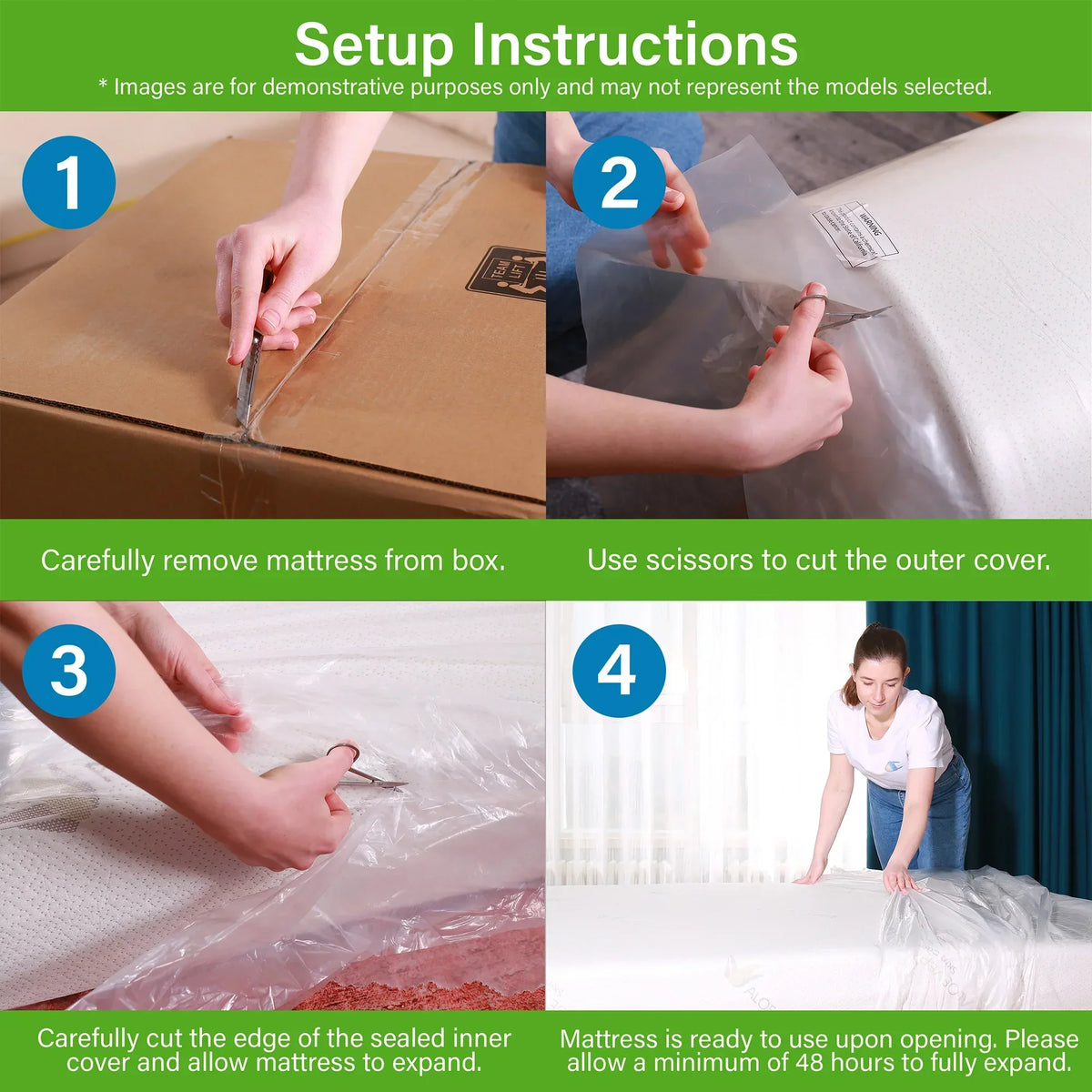 8 Inch Memory Foam Mattress with Soft Aloe Vera Fabric