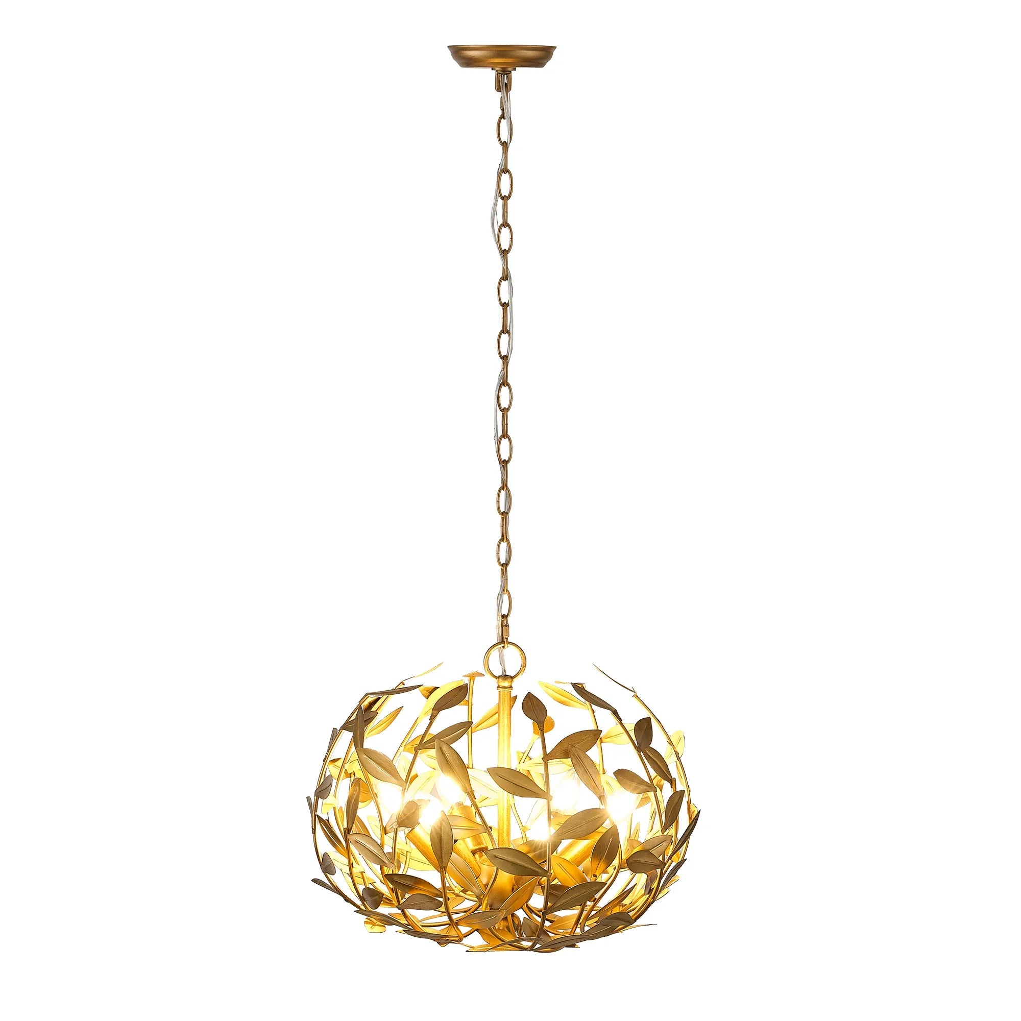 20 Inch Vic 6-Light Golden Chandelier