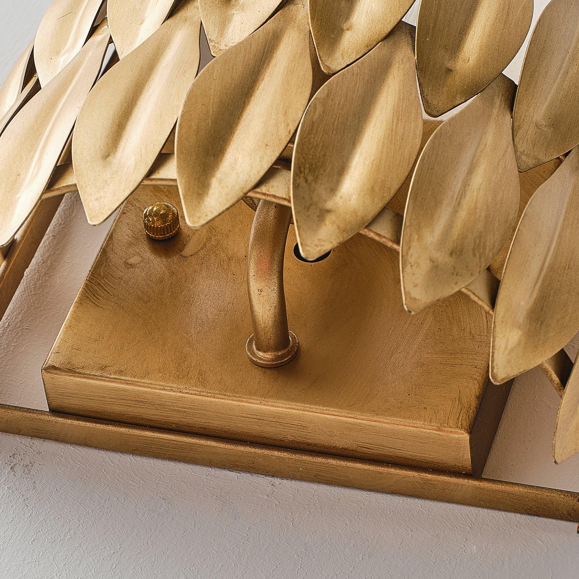 Elmer 1-Light Antique Golden Wall Sconce Lighting