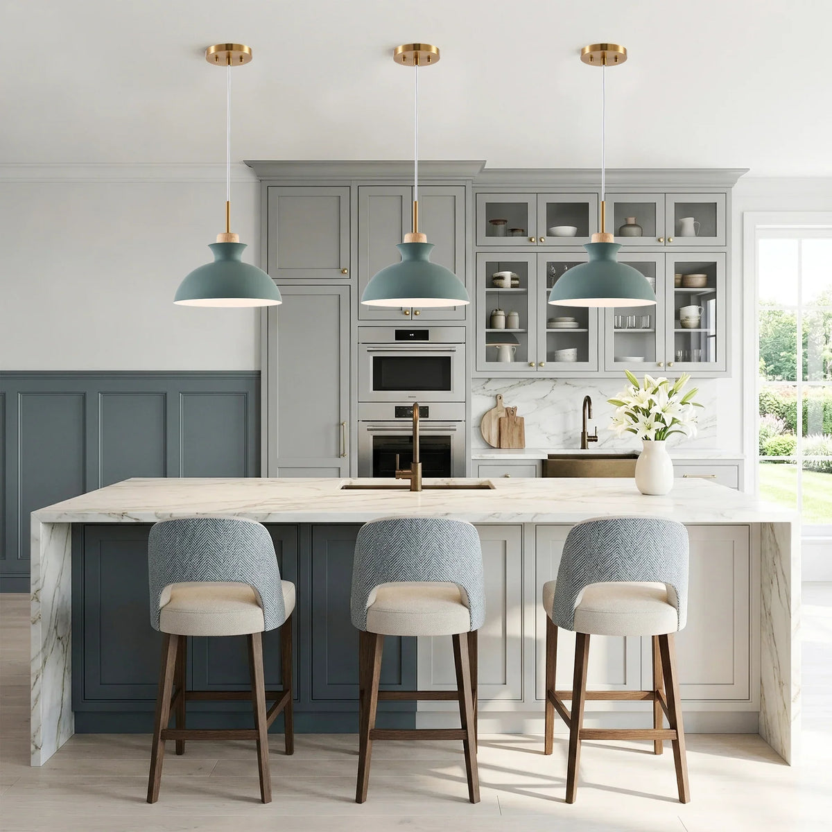 Boris 1-Light Island Pendant Light