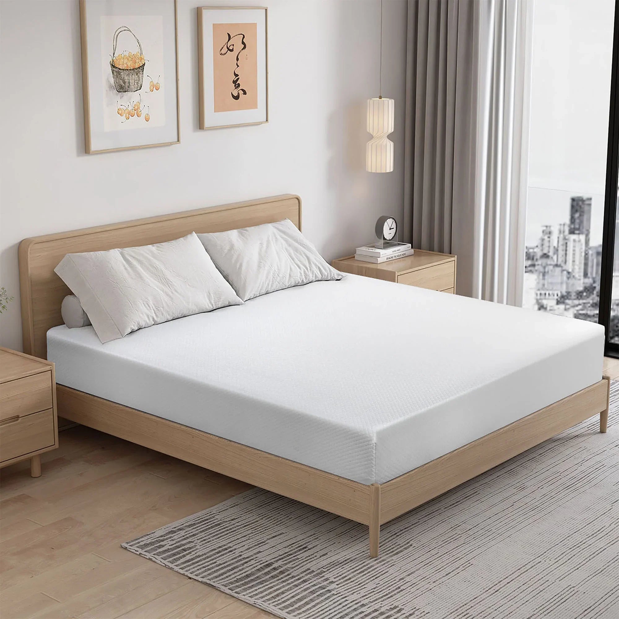 Artemisia 12" White Memory Foam Medium Firm 9.5" Standard Foam Mattress