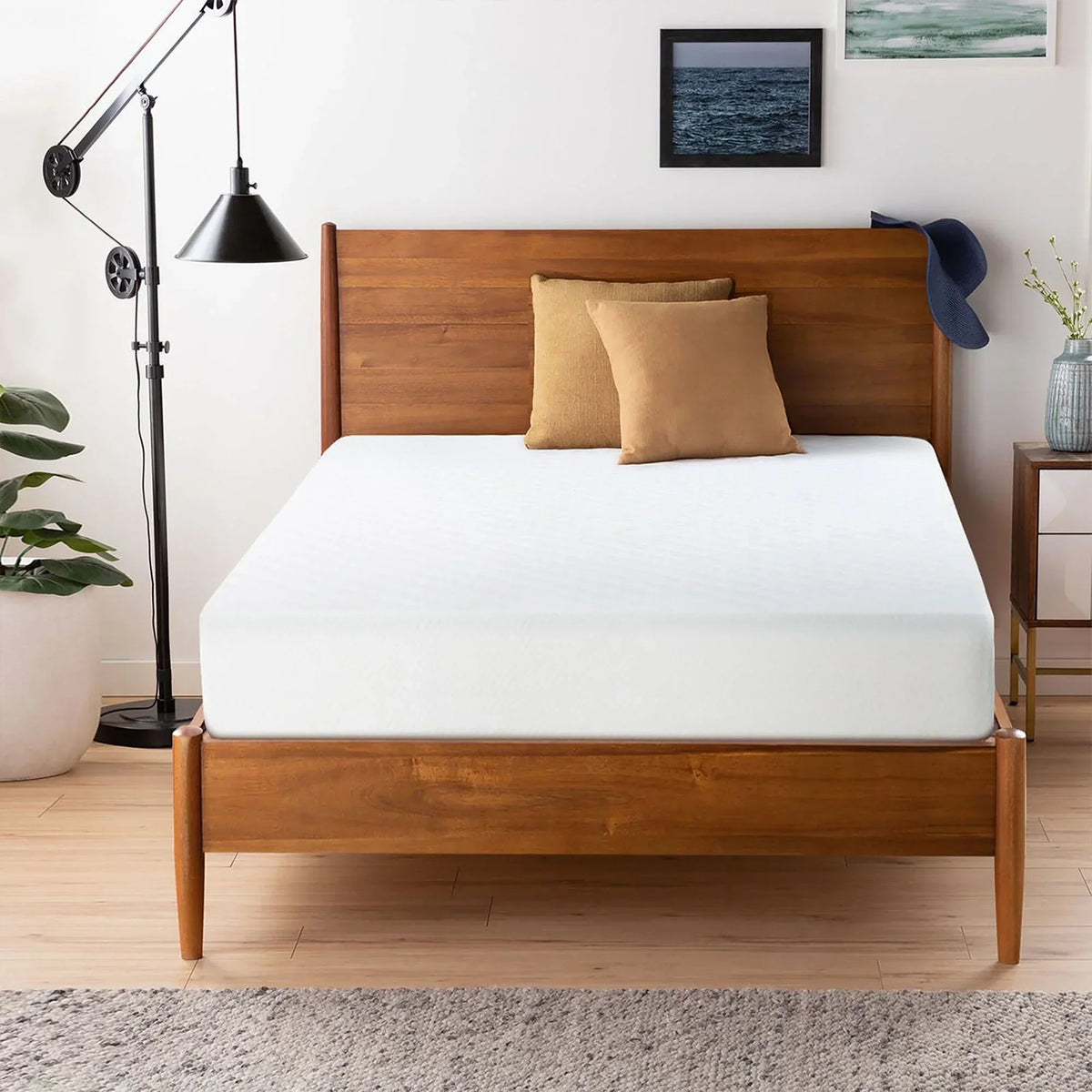 Artemisia 12" White Memory Foam Medium Firm 9.5" Standard Foam Mattress