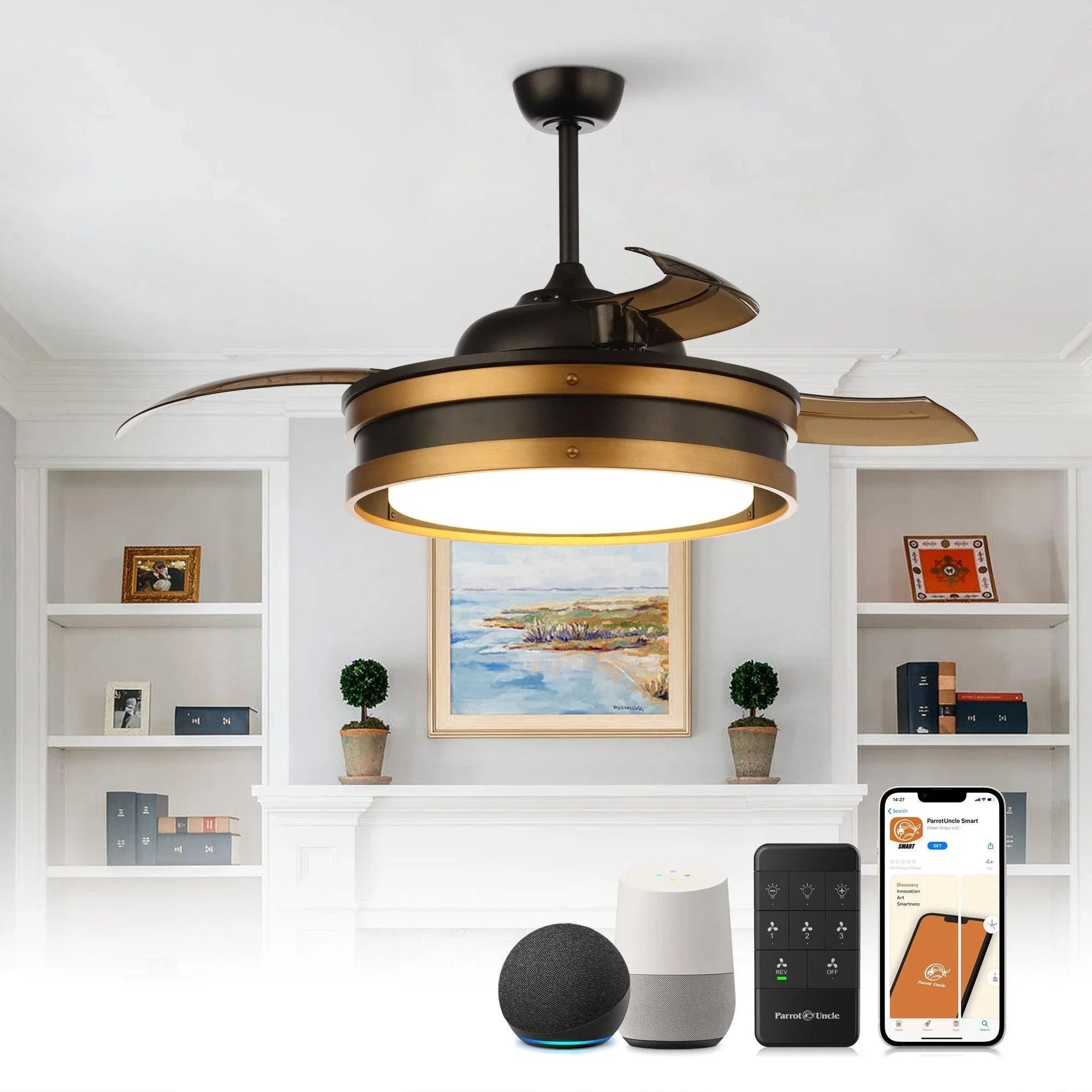 52" Mayna Smart Fan With Led Light