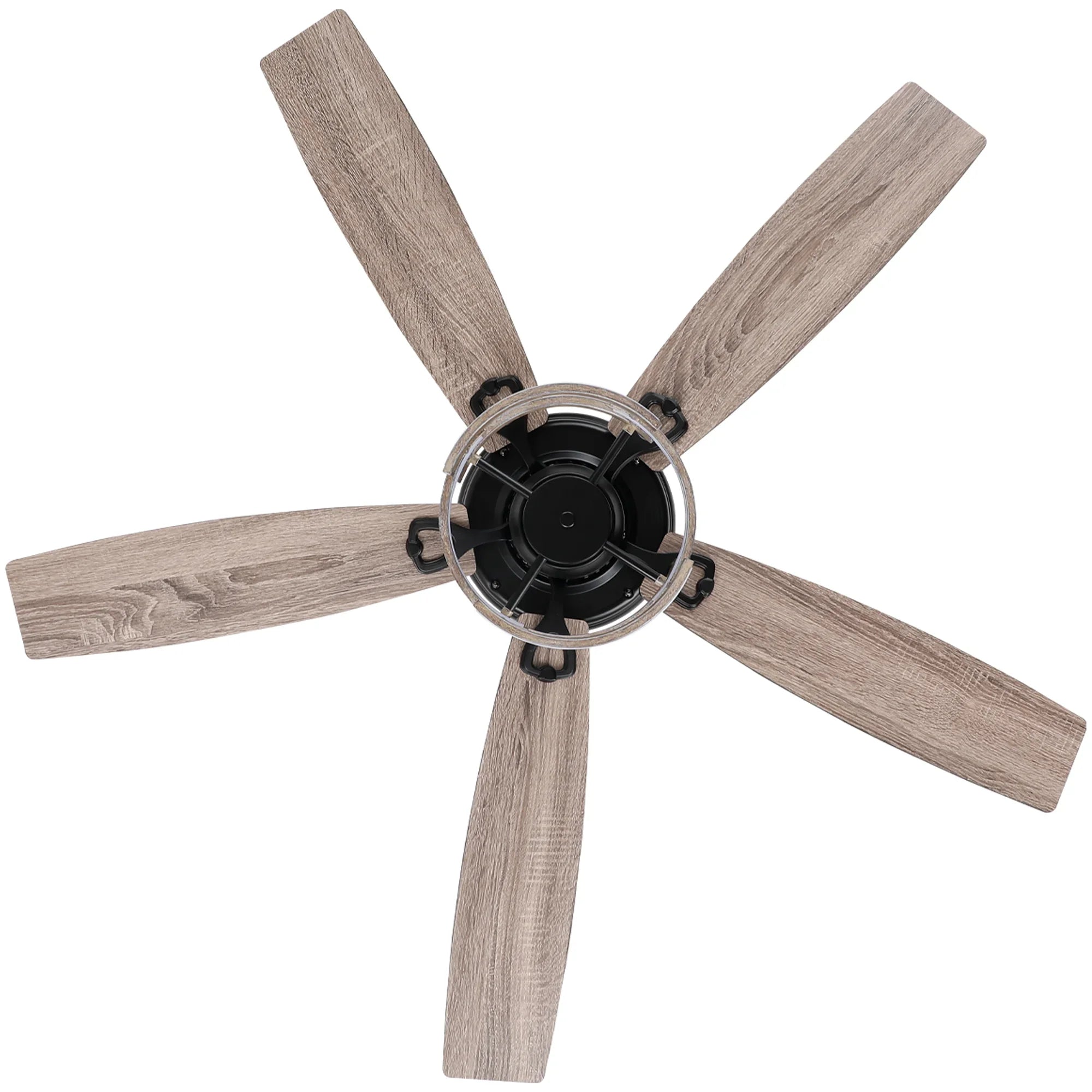 52 Inch Rita Double-sided Blades Downrod Mount LED Ceiling Fan with Remote Control