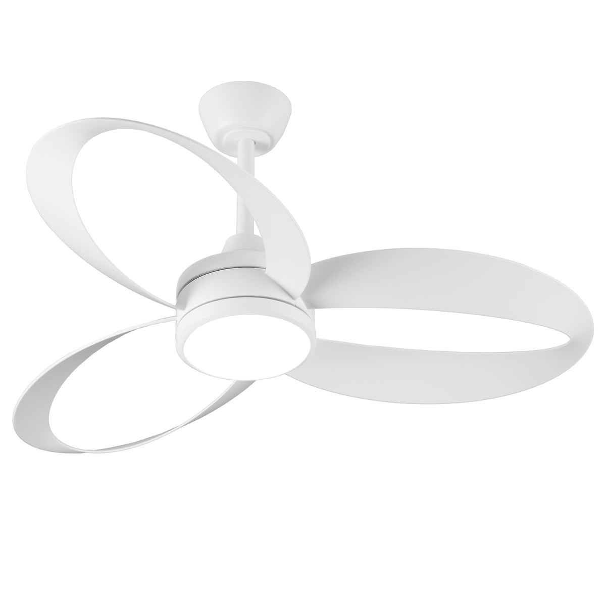 42-Inch 52-Inch Modern Loop-Blade LED Ceiling Fan