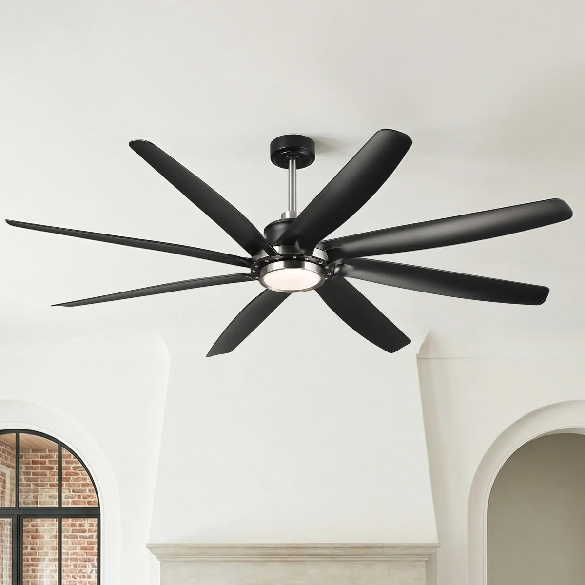 72" Alvis Modern LED Large Ceiling Fan with Remote Control