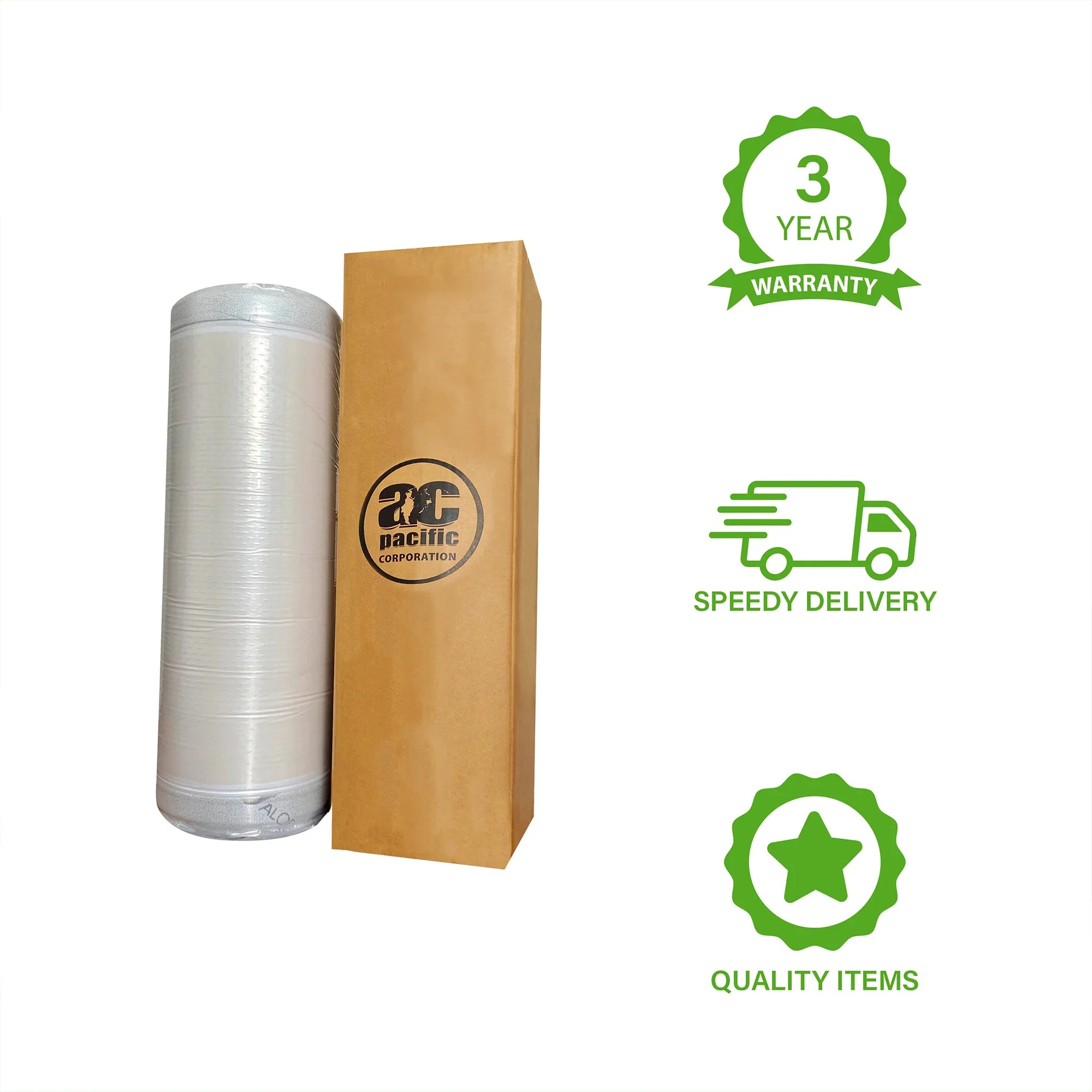 8 Inch Herbal Fusion Green Tea-Infused Polyester Memory Foam Queen Mattress