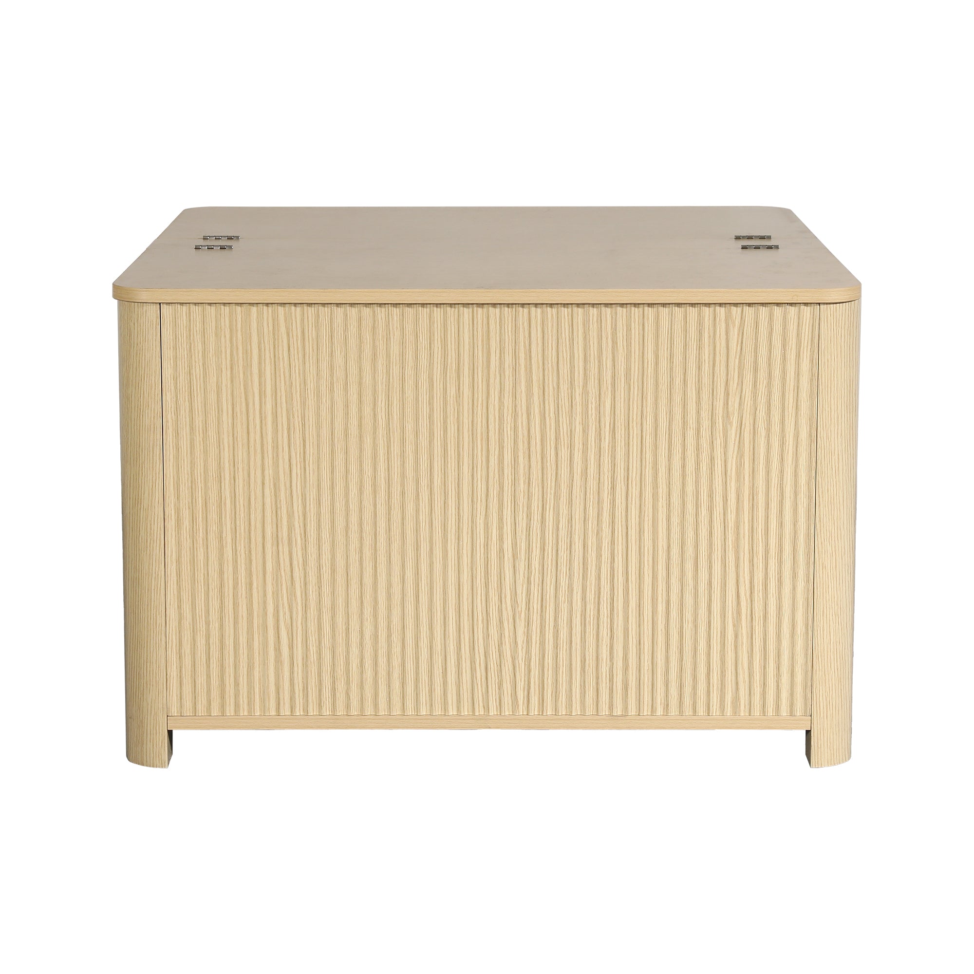 31 Inch Natural Coffee Table Storage Cabinet