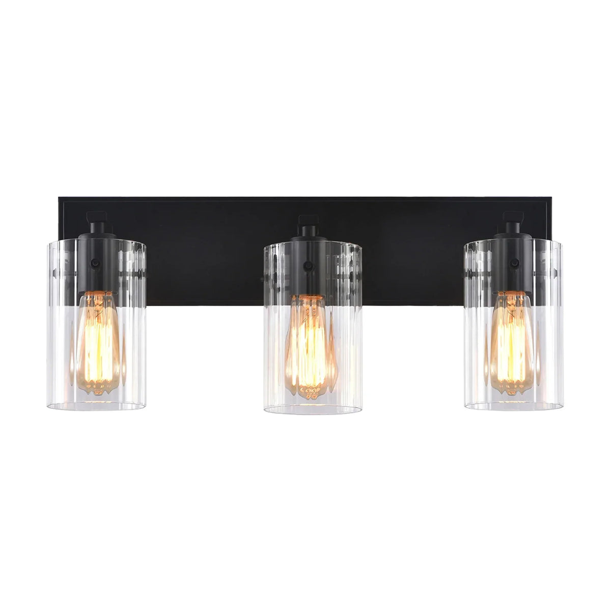 21 Inch Lilith Modern Black 3-Light Mirror Vanity Light