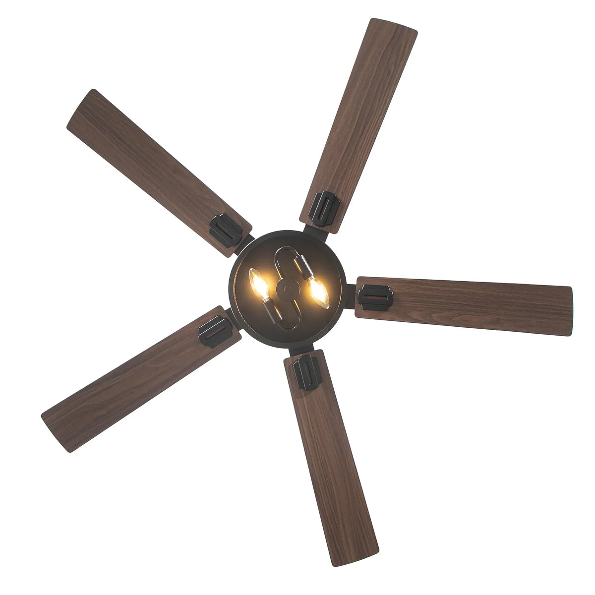 Vaczon 42 Inch 52 Inch 60 Inch Eden Downrod Mount Ceiling Fan with Light and APP & Remote Control