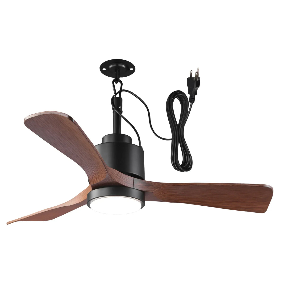 Vaczon 42 Inch IP54 Outdoor Hanging Buckle Downrod LED Fan with APP & Remote Control