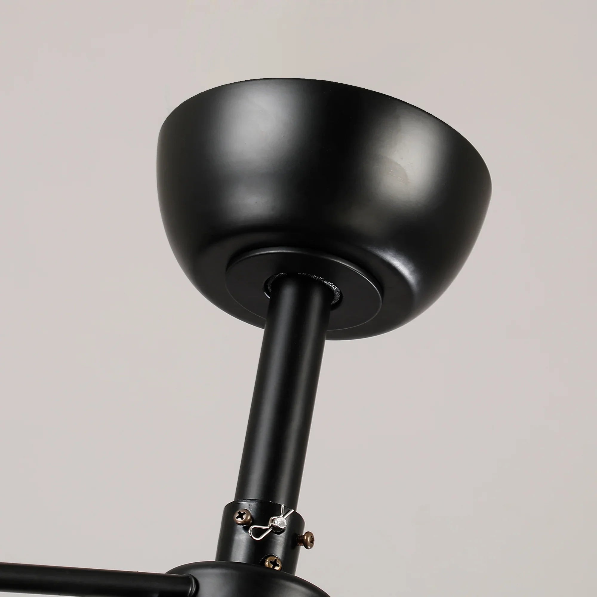 Vaczon 43" Chloe Black Industrial Fandelier with Light and Remote Control