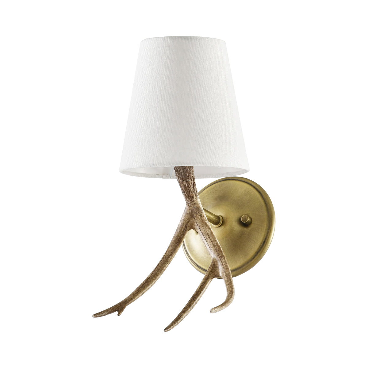 Omar 1-Light Antique Brass Wall Sconce
