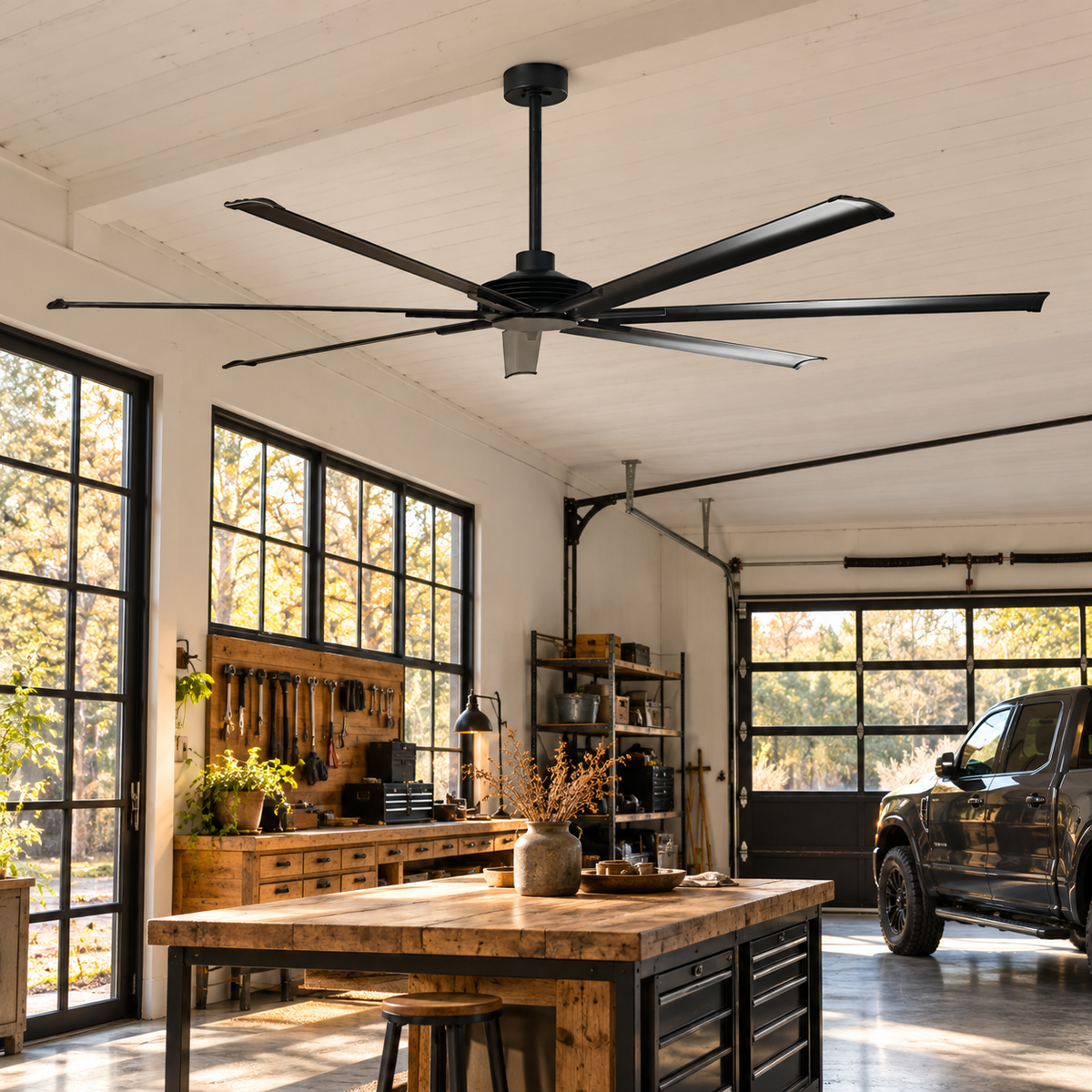 Silent Storm Extra Large Ceiling Fan with Remote Control