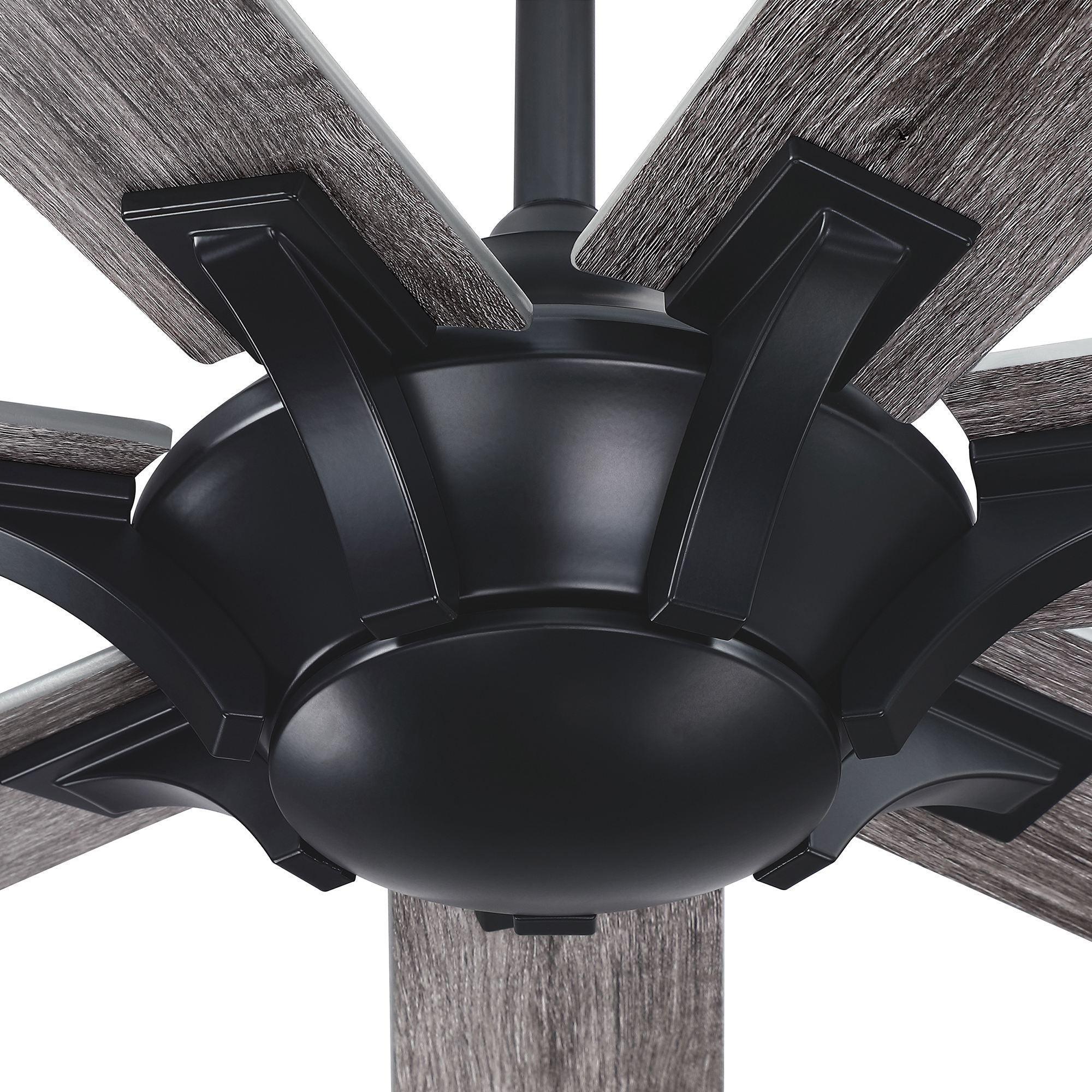 72" Modern DC Motor Brushed Nickel Downrod Mount Reversible Ceiling Fan with Remote Control - ParrotUncle