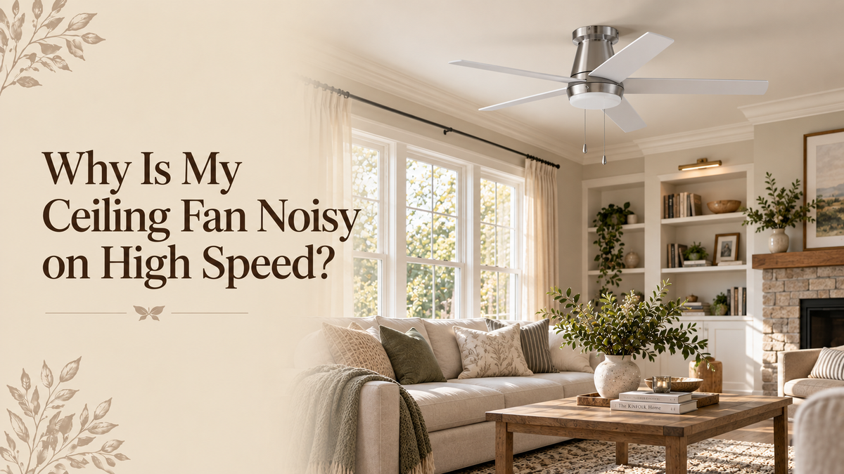 Why Is My Ceiling Fan Noisy on High Speed? -Parrot Uncle