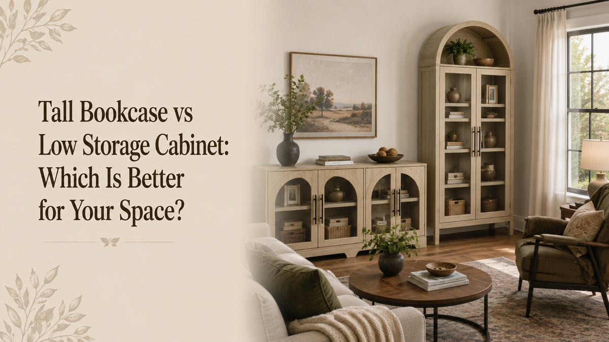 Tall Bookcase vs Low Storage Cabinet: Which Is Better for Your Space?