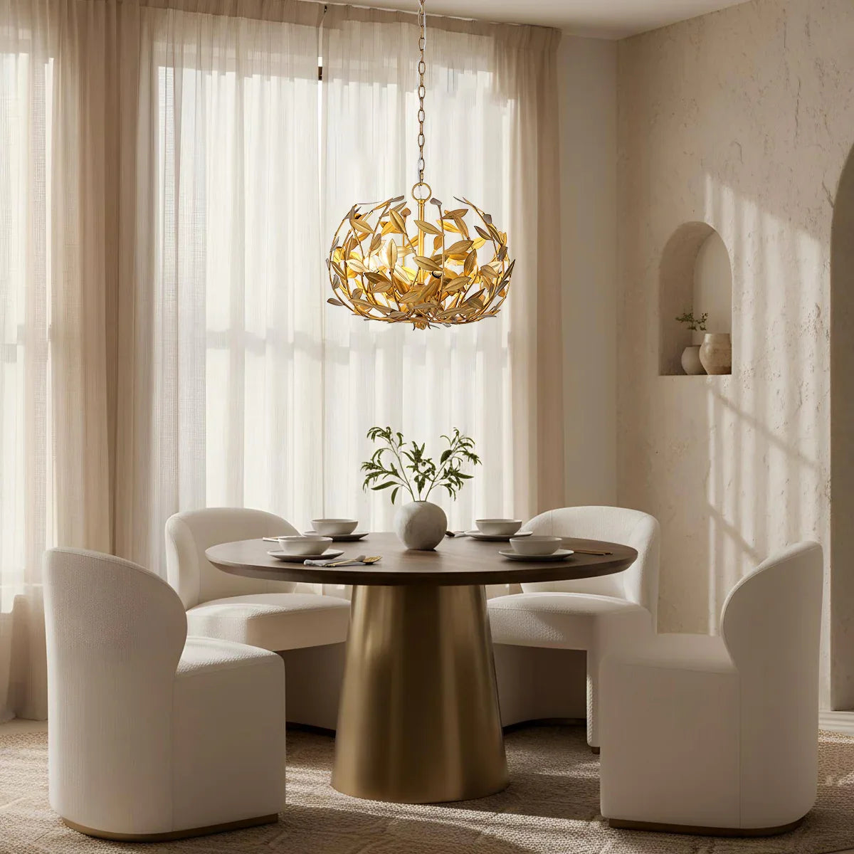 20 Inch Vic 6-Light Golden Chandelier