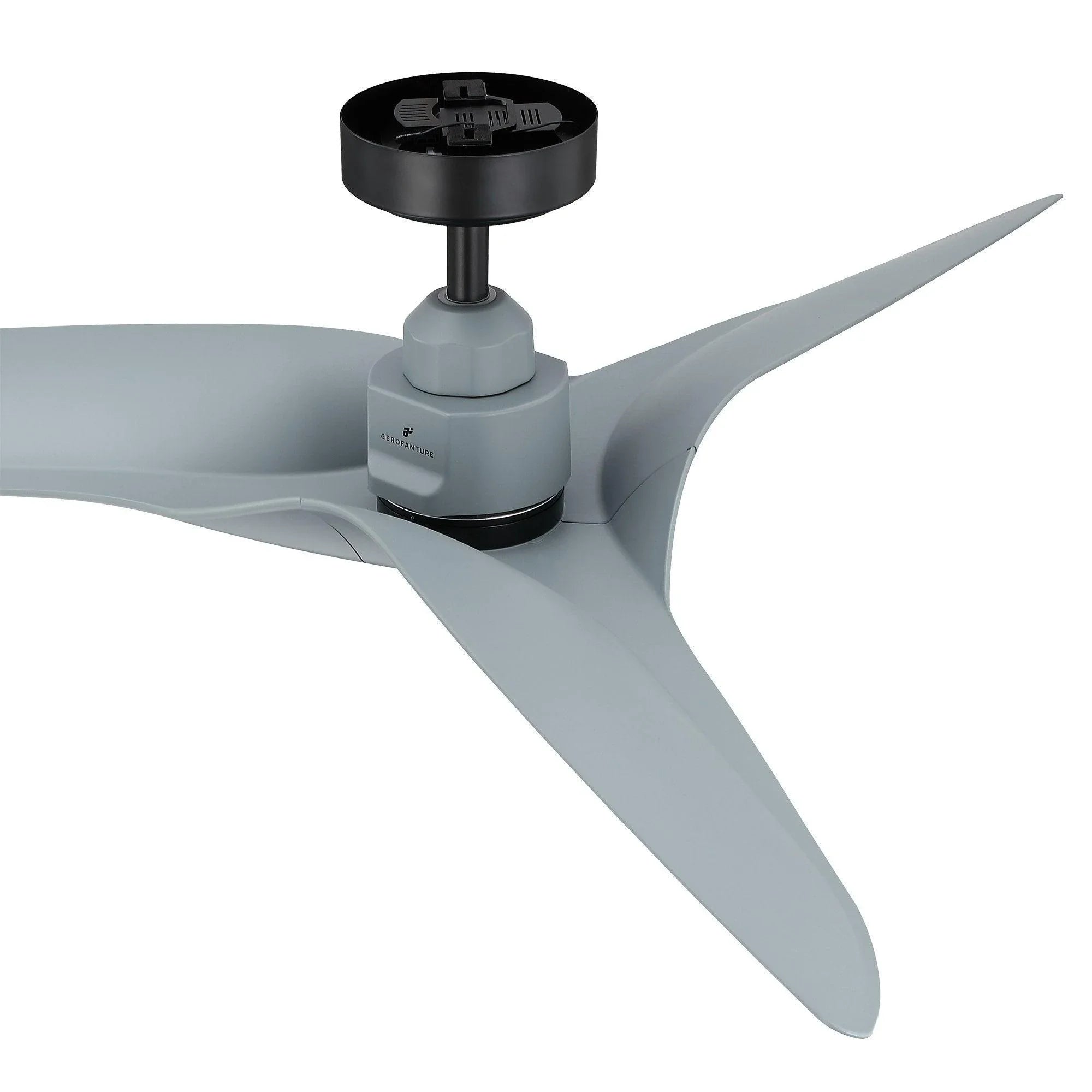 52" Punjab Industrial DC Motor Downrod Mount Reversible Ceiling Fan with Remote Control - ParrotUncle