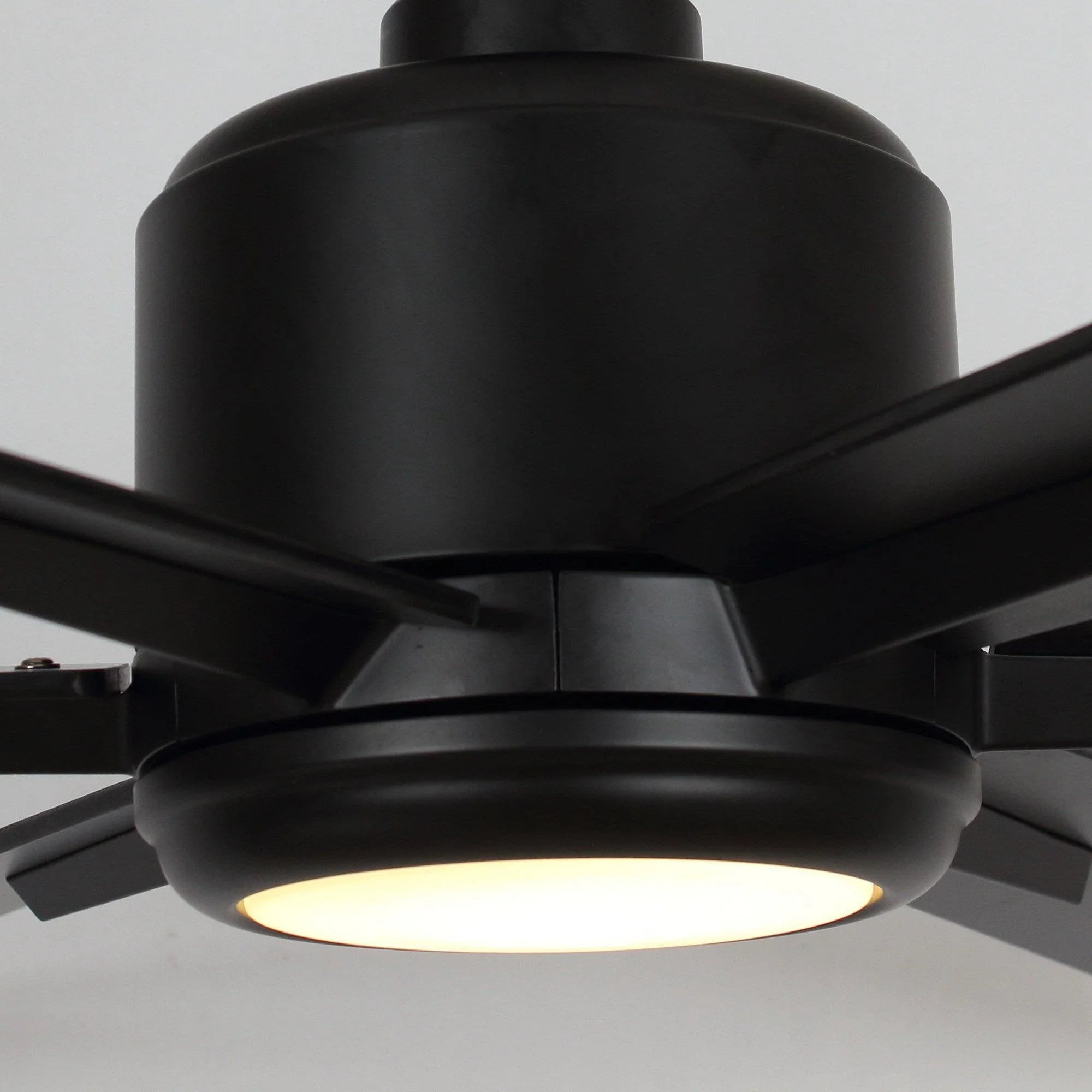 65" Balachandran Industrial Downrod Mount Ceiling Fan with Lighting and Remote Control - ParrotUncle