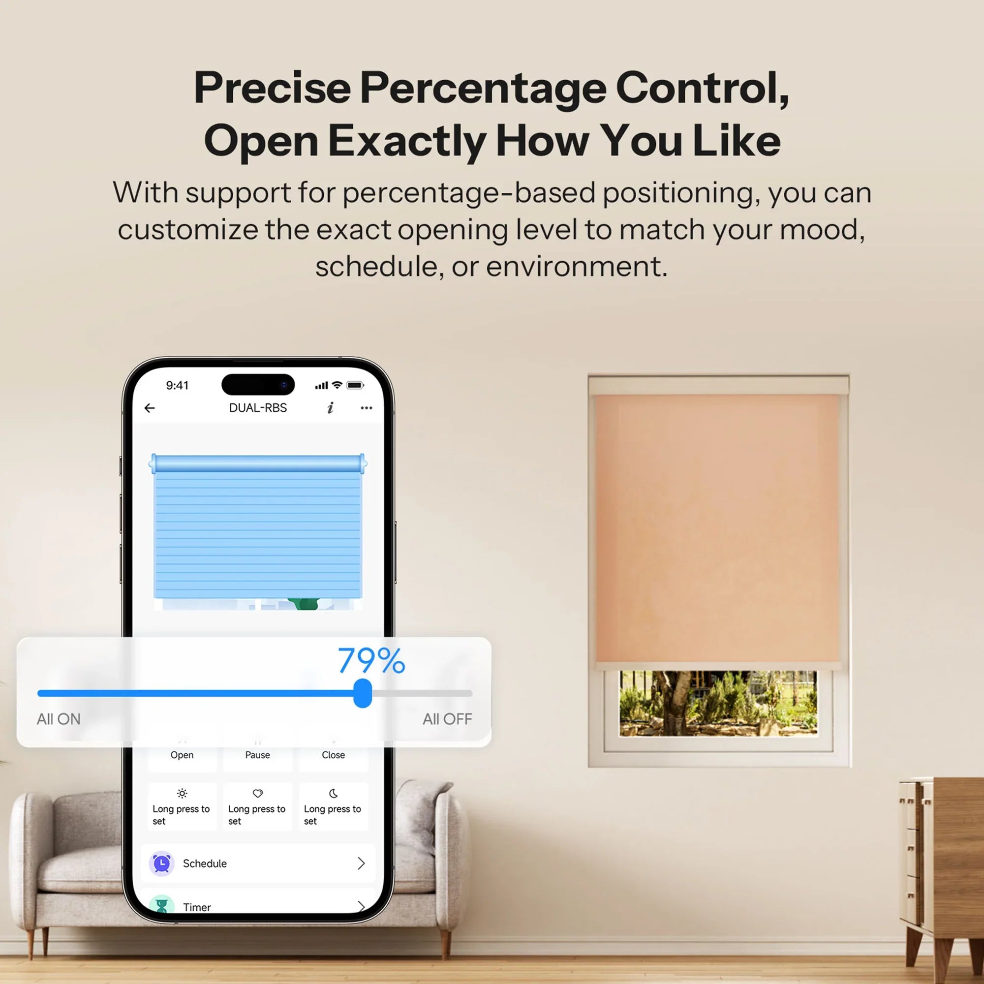 Zigbee MINI-ZBRBS Smart Roller Shutter Switch