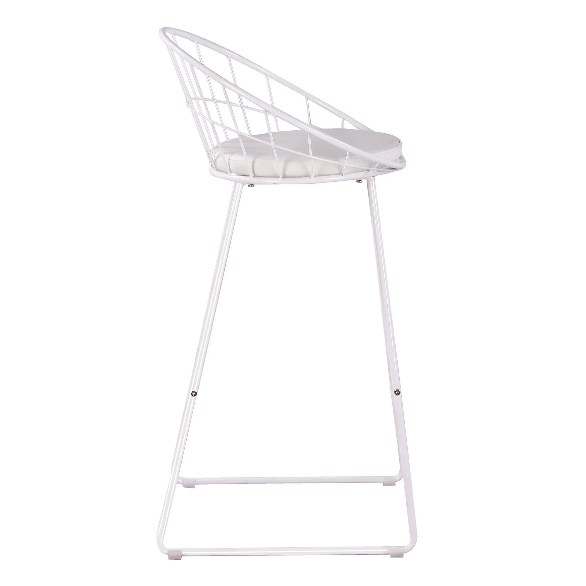 Set of 2 Nordic Bar Wrought Iron Stool Modern Minimalist Barstool