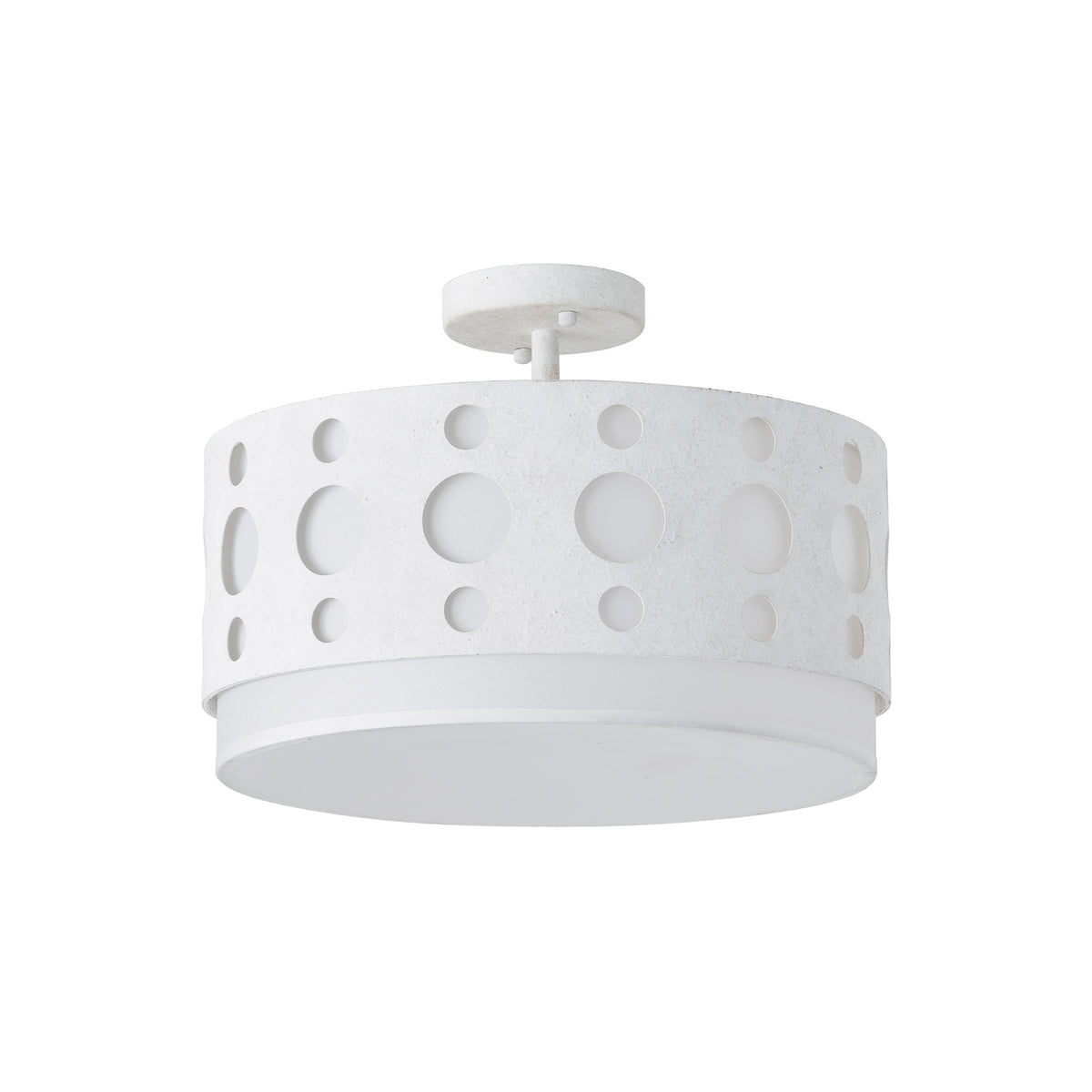 Kerwin 4-Light White Semi-Flush Mount Ceiling Light