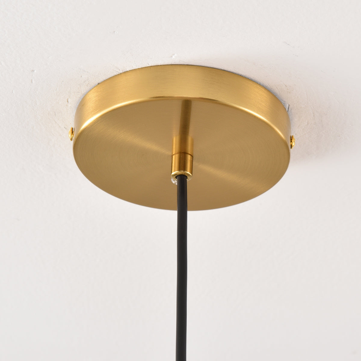 Coral 1-Light Natural Copper Pendant Light with Textured Glass Shade
