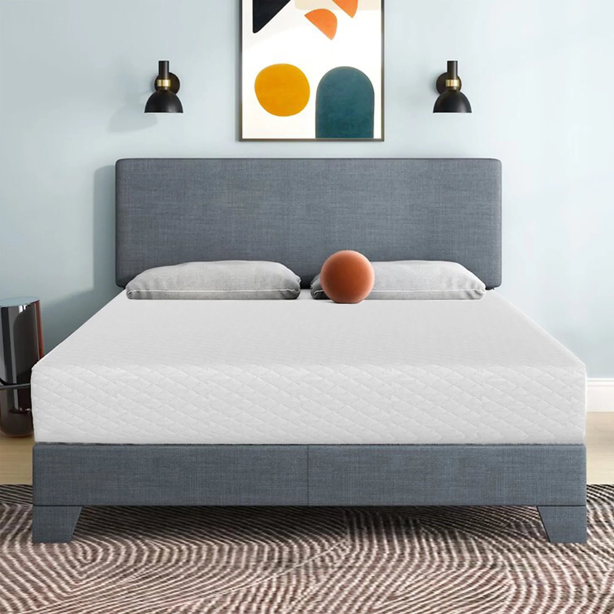 Artemisia 10" White Memory Foam Medium Firm 100% Polyester CertiPUR-US Mattress
