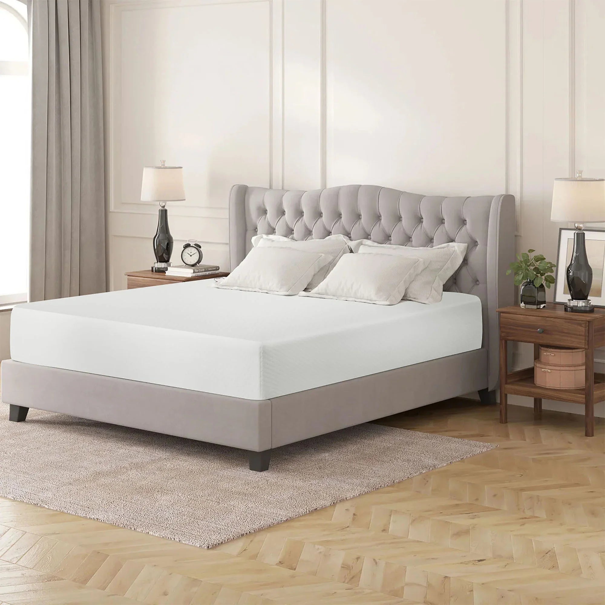 Artemisia 12" White Memory Foam Medium Firm 9.5" Standard Foam Mattress
