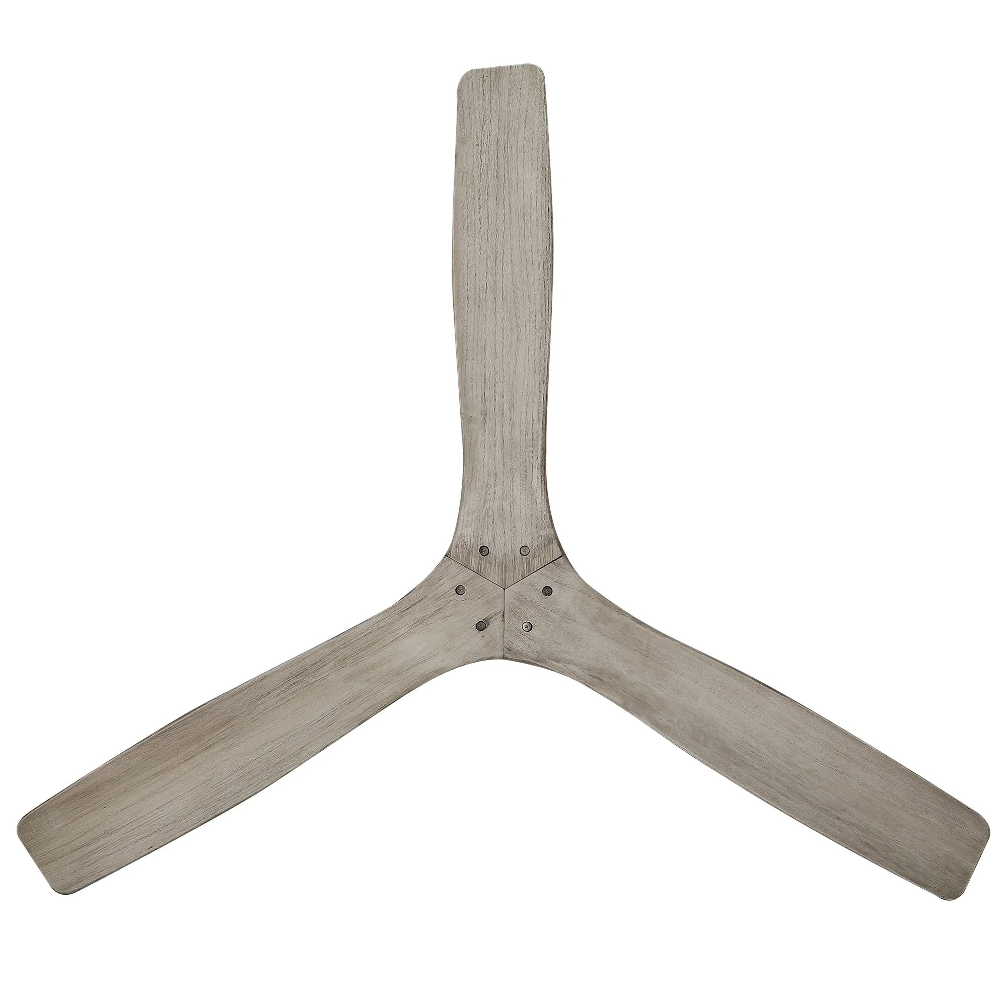 54 Inch Ward Solid Wood Blades Flush Mount Ceiling Fan with Remote Control