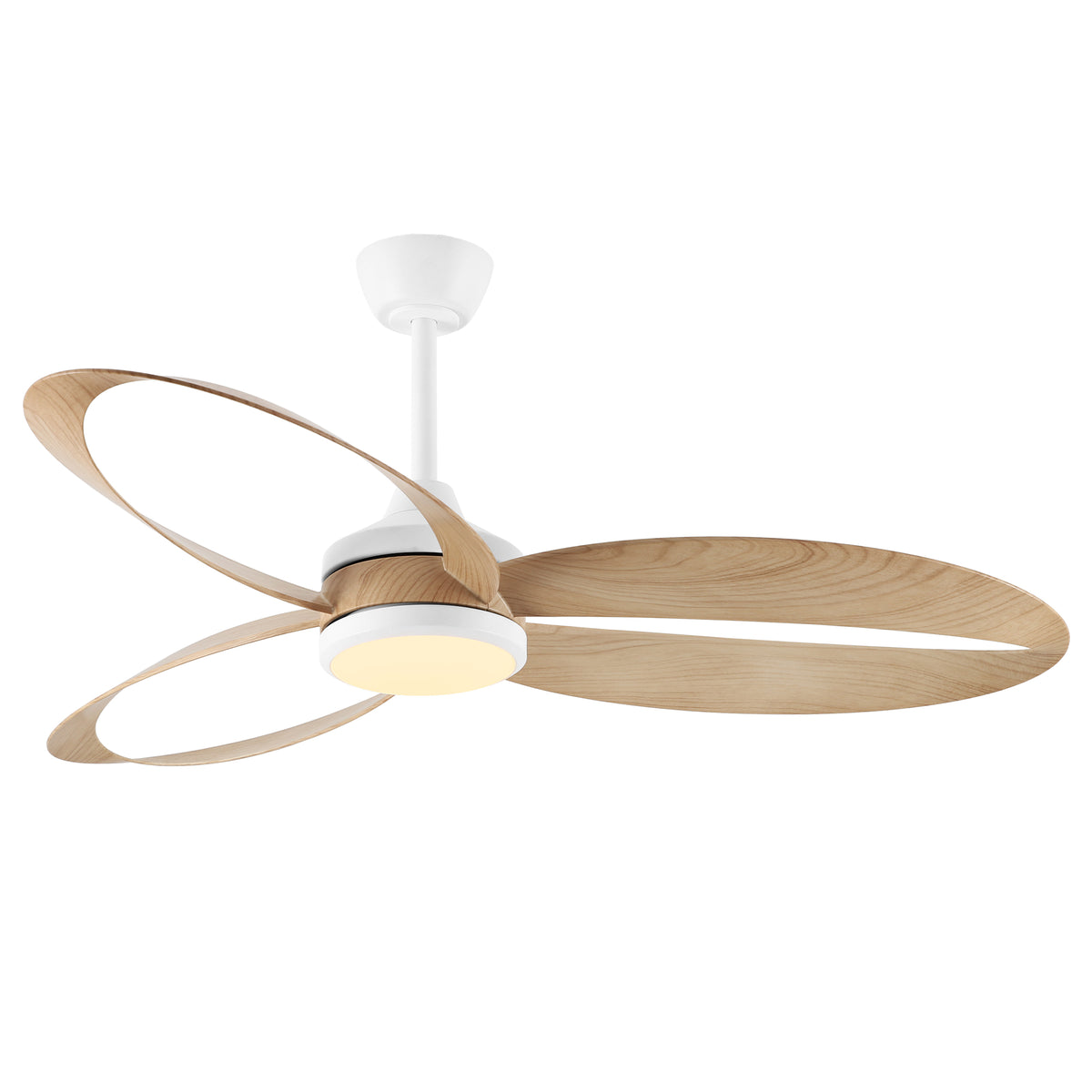 42-Inch 52-Inch Modern Loop-Blade LED Ceiling Fan