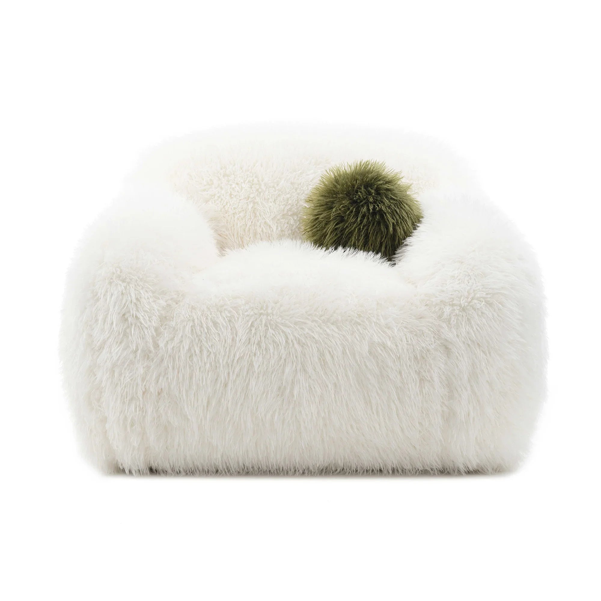 43 Inch Darwen Modern 360-Degree Swivel Chair with Ball Pillow
