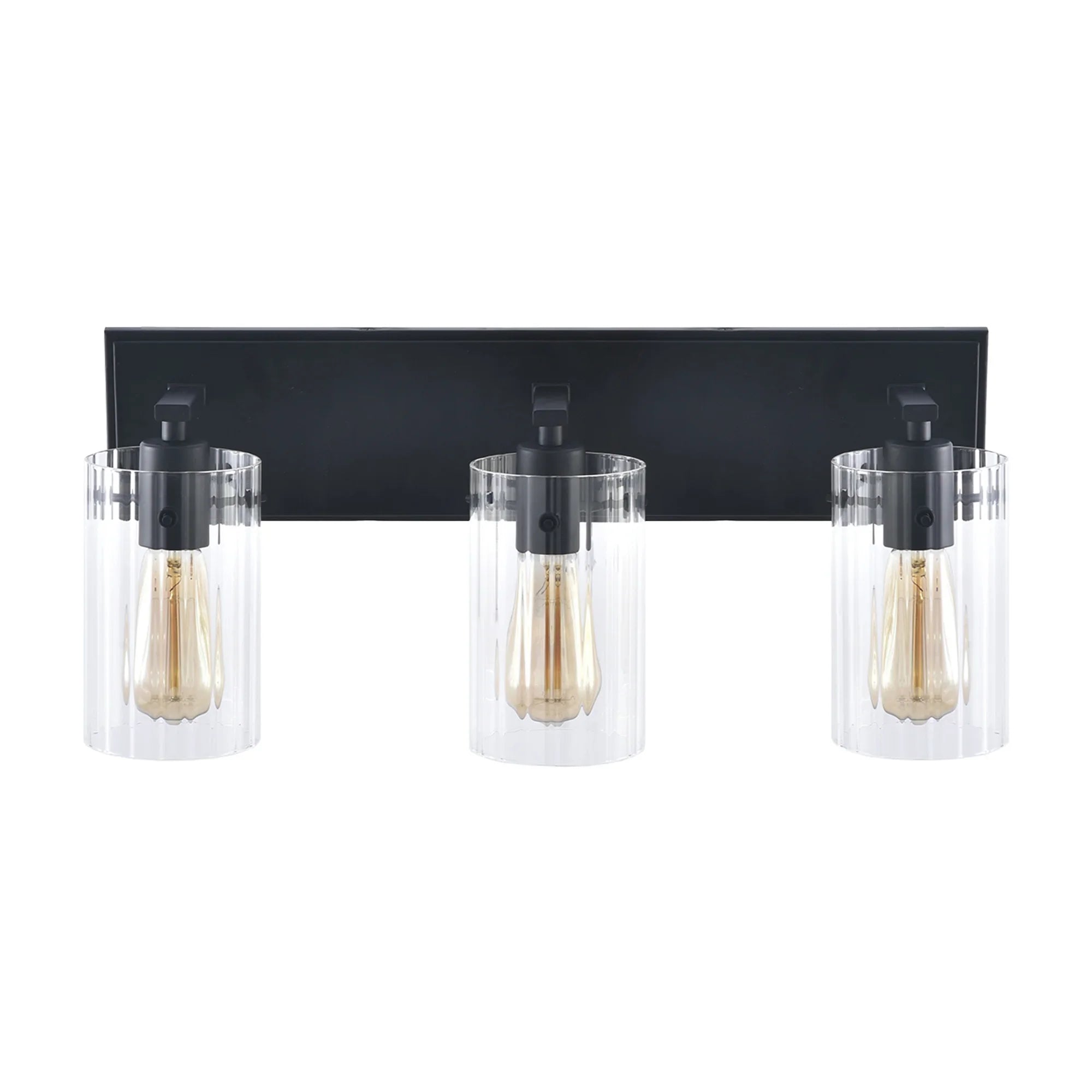 21 Inch Lilith Modern Black 3-Light Mirror Vanity Light