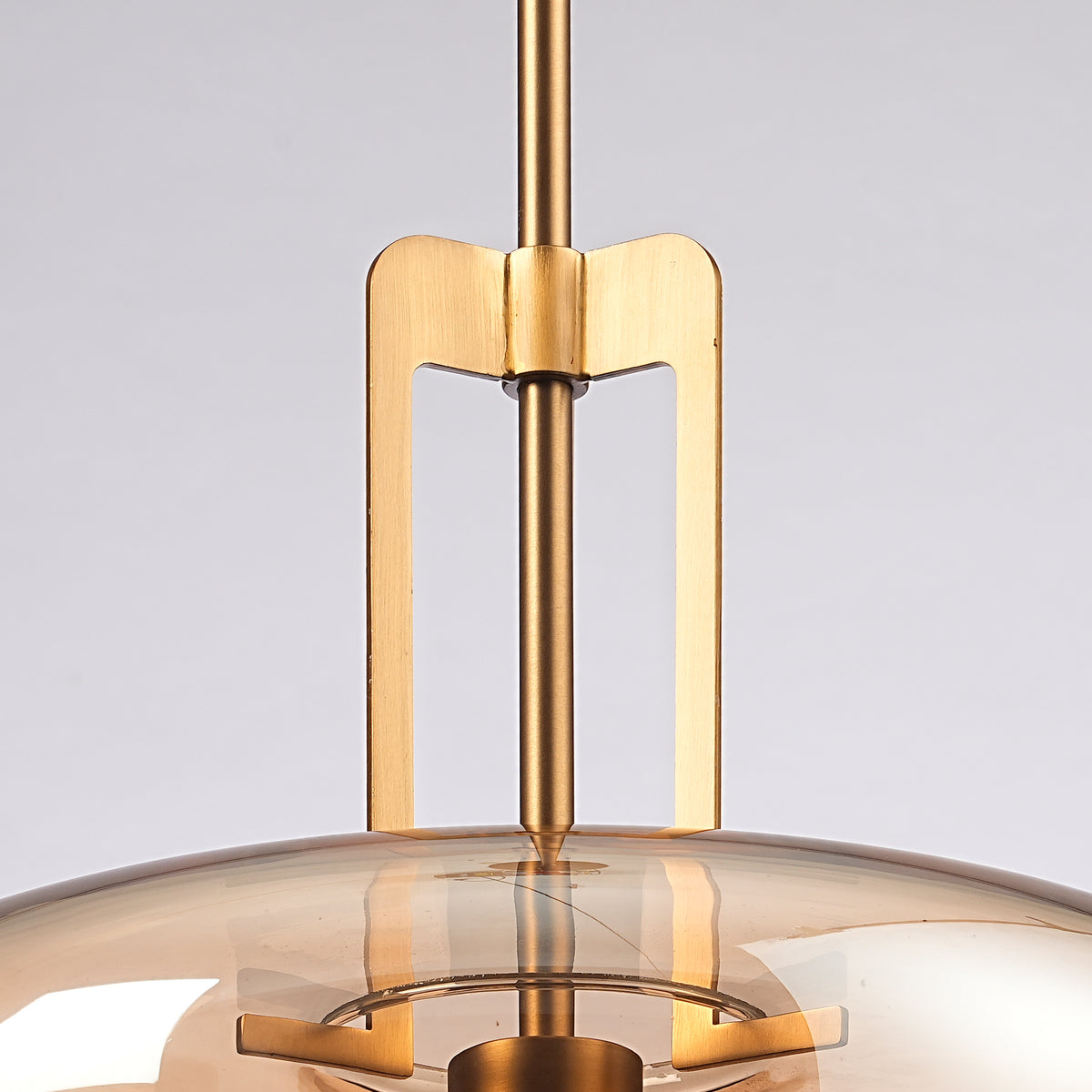 15" Toby Modern 1-Light Brushed Brass Island Pendant Light