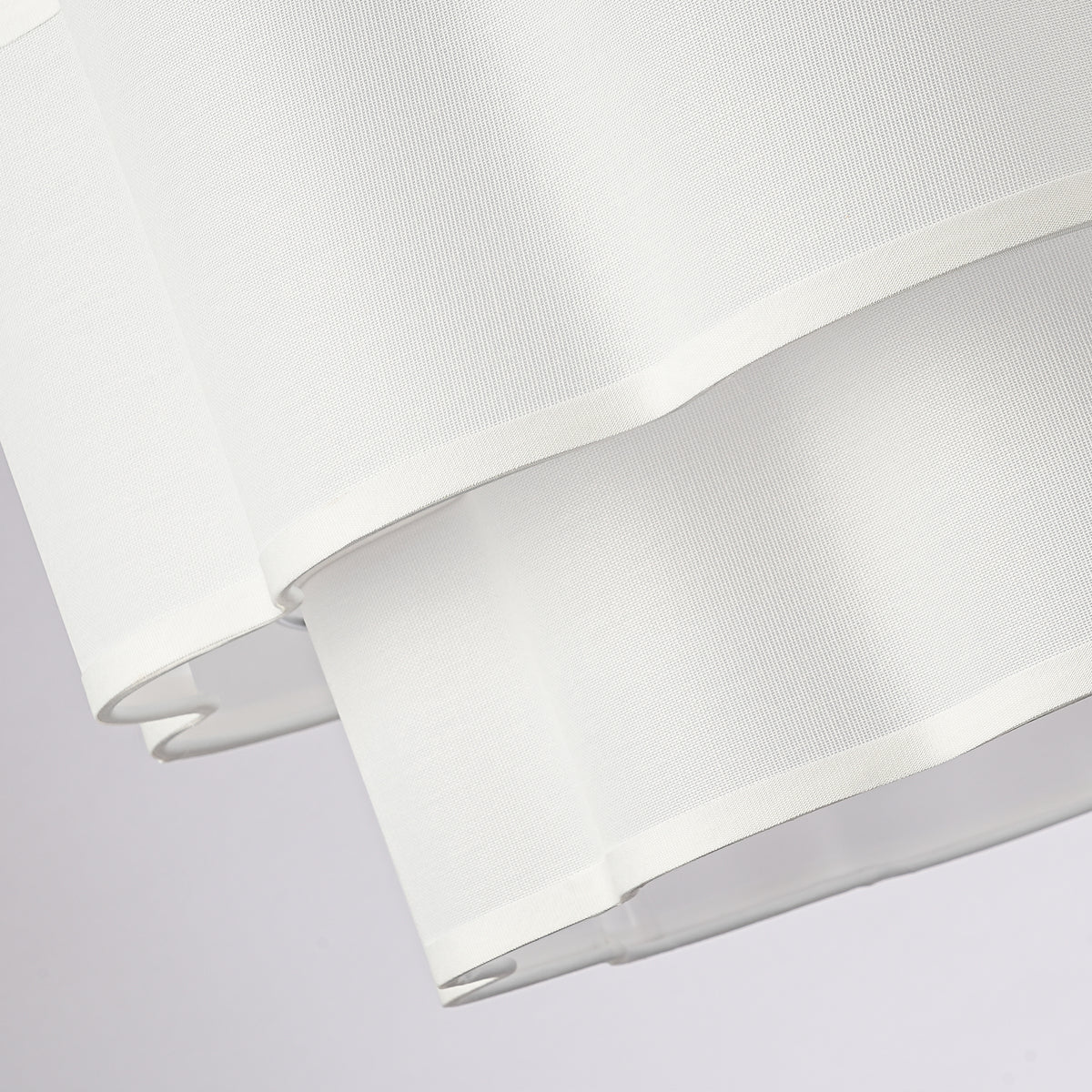 Hulda 6-Light Brushed Brass Chandelier with Layered Linen Shade