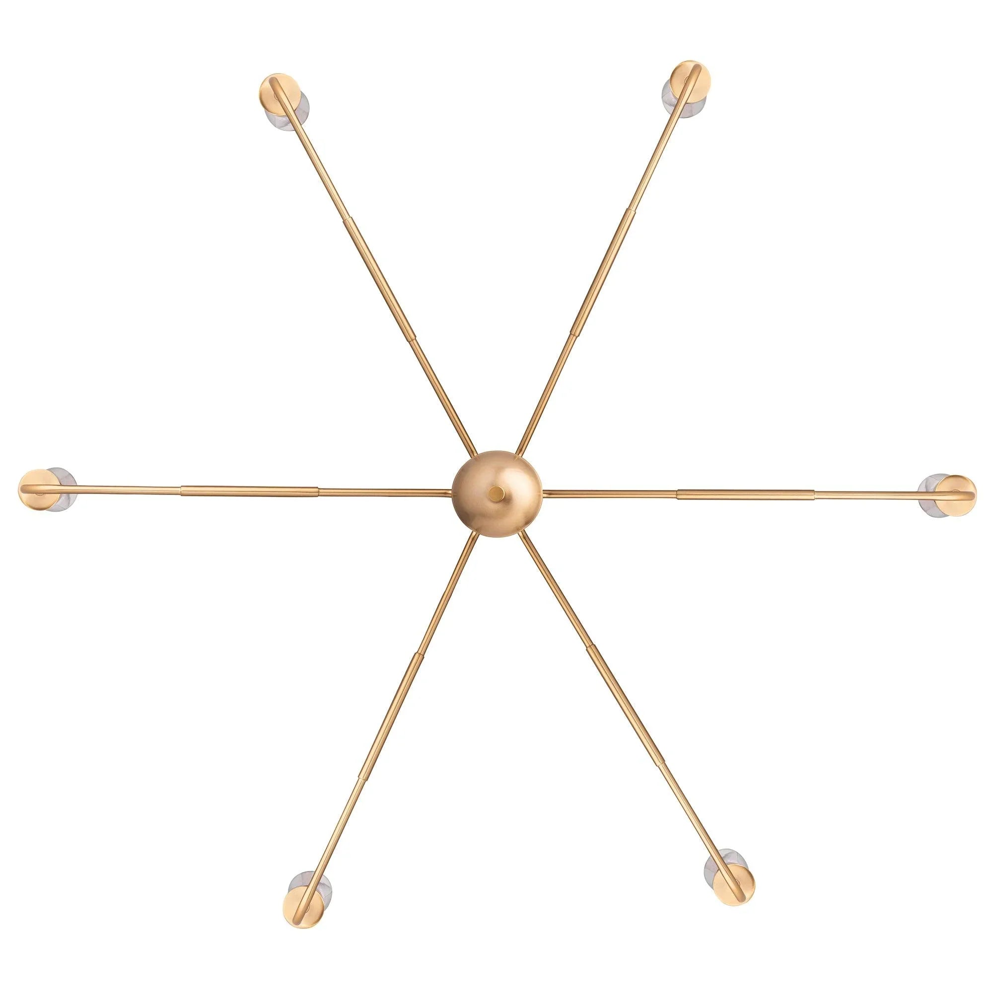 Radiant 6-Light Industrial Traditional Dimmable Chandelier