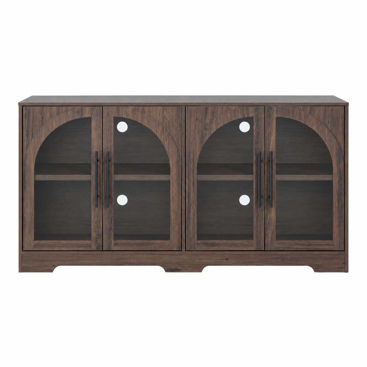55 Inch TV Stand Console Sideboard Buffet with Adjustable Shelves