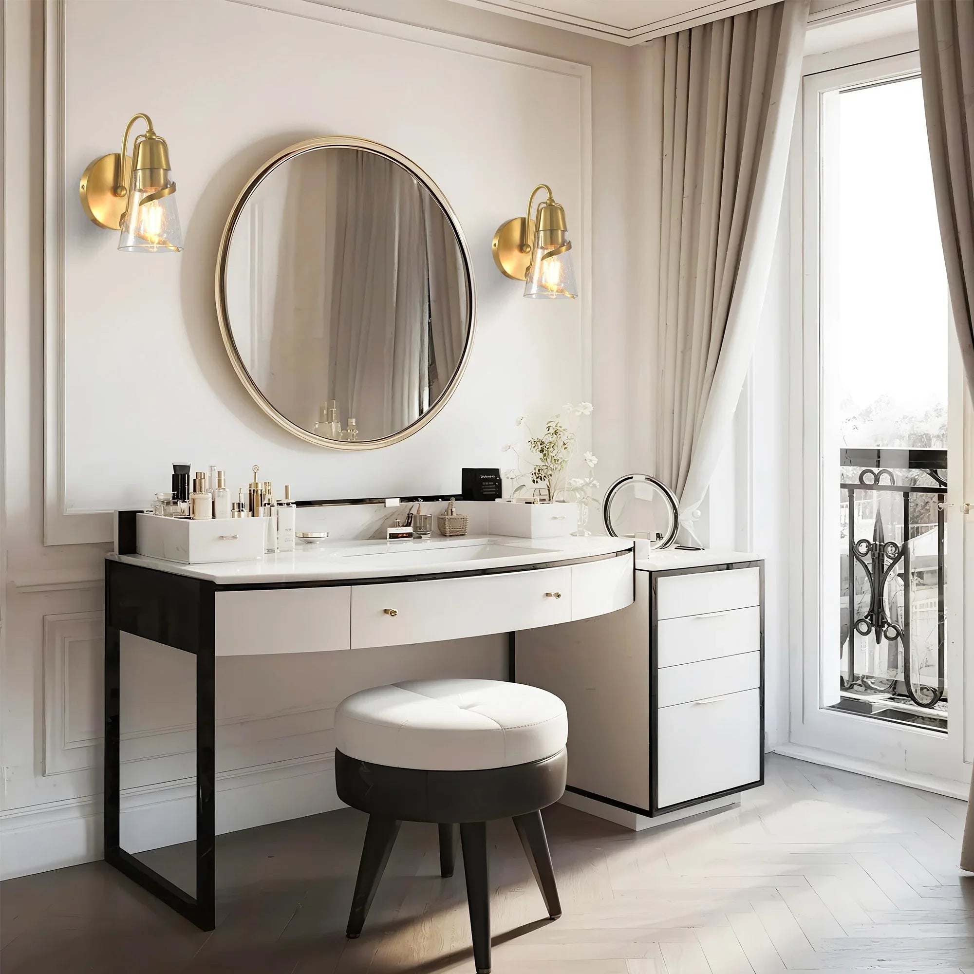 6 Inch Ethel 1-Light Mirror Vanity Light
