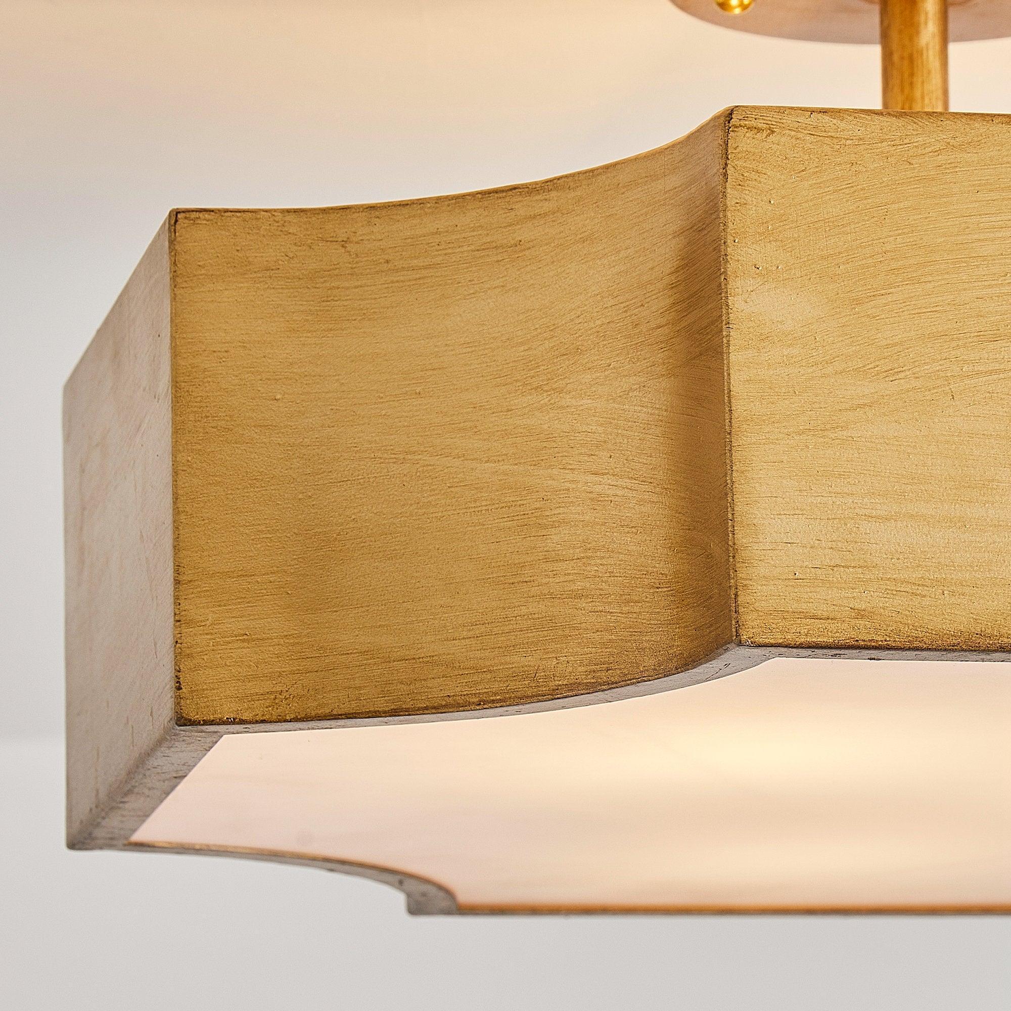 Golden LED Flush Mount Ceiling Light - ParrotUncle