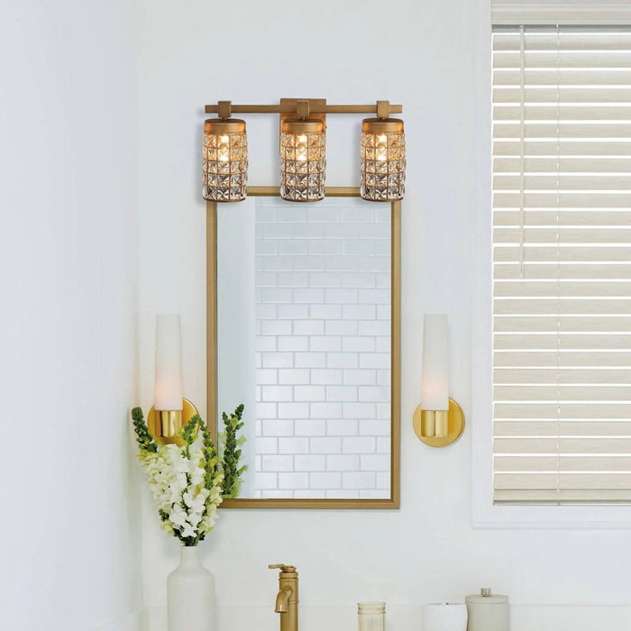 3-Light Modern Golden Wall Light - ParrotUncle