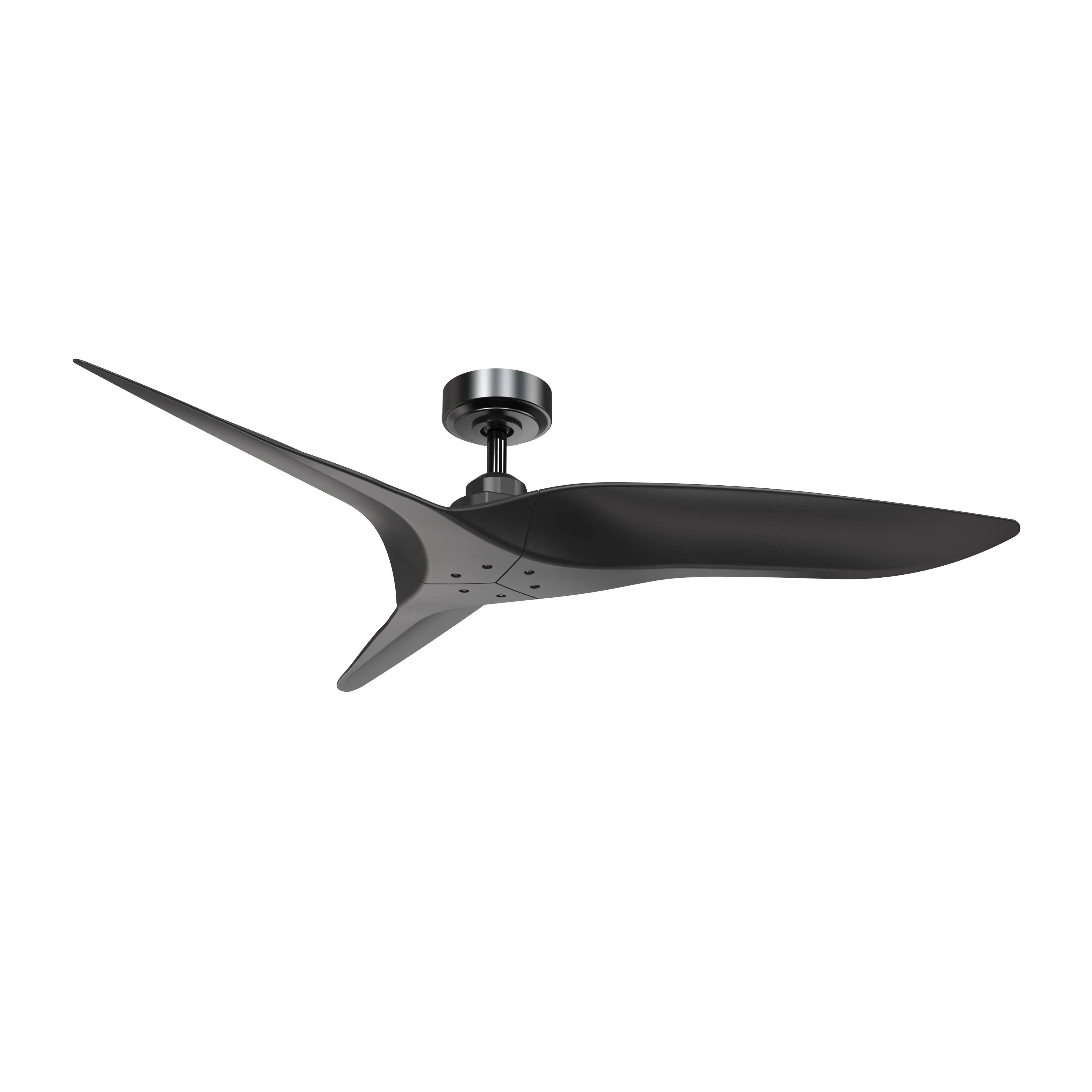 52" Punjab Industrial DC Motor Downrod Mount Reversible Ceiling Fan with Remote Control - ParrotUncle